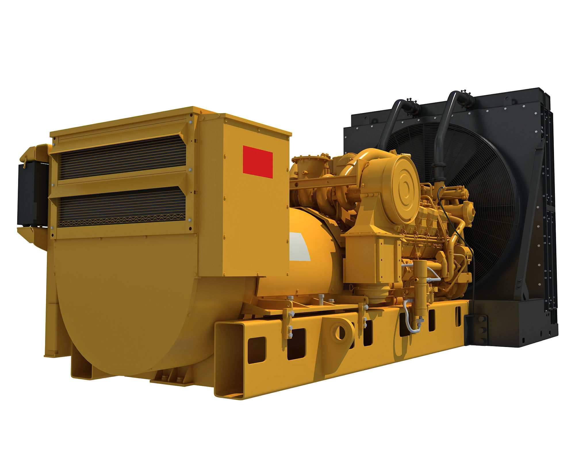 Power Generator Engine 3D model_4