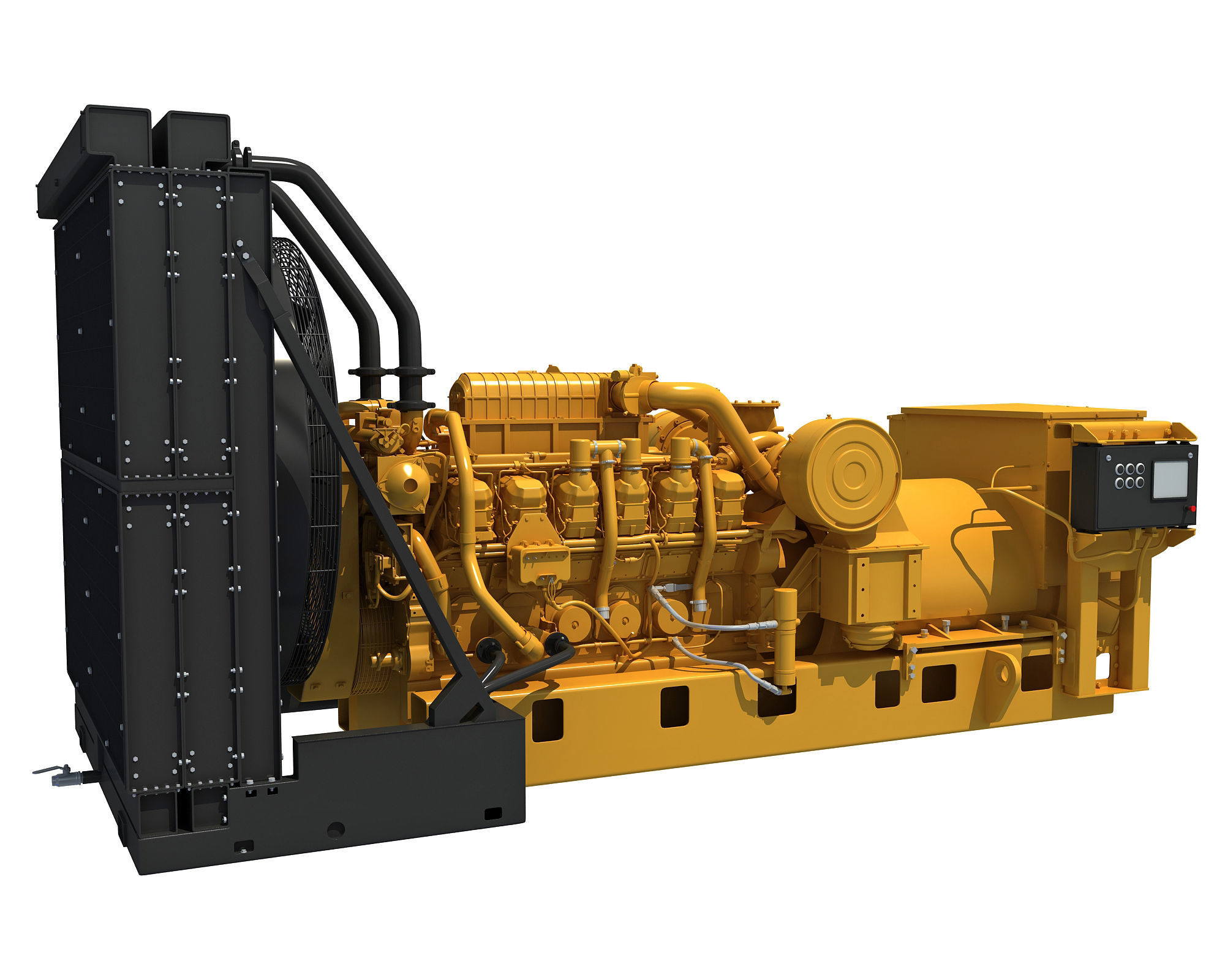 Power Generator Engine 3D model_1