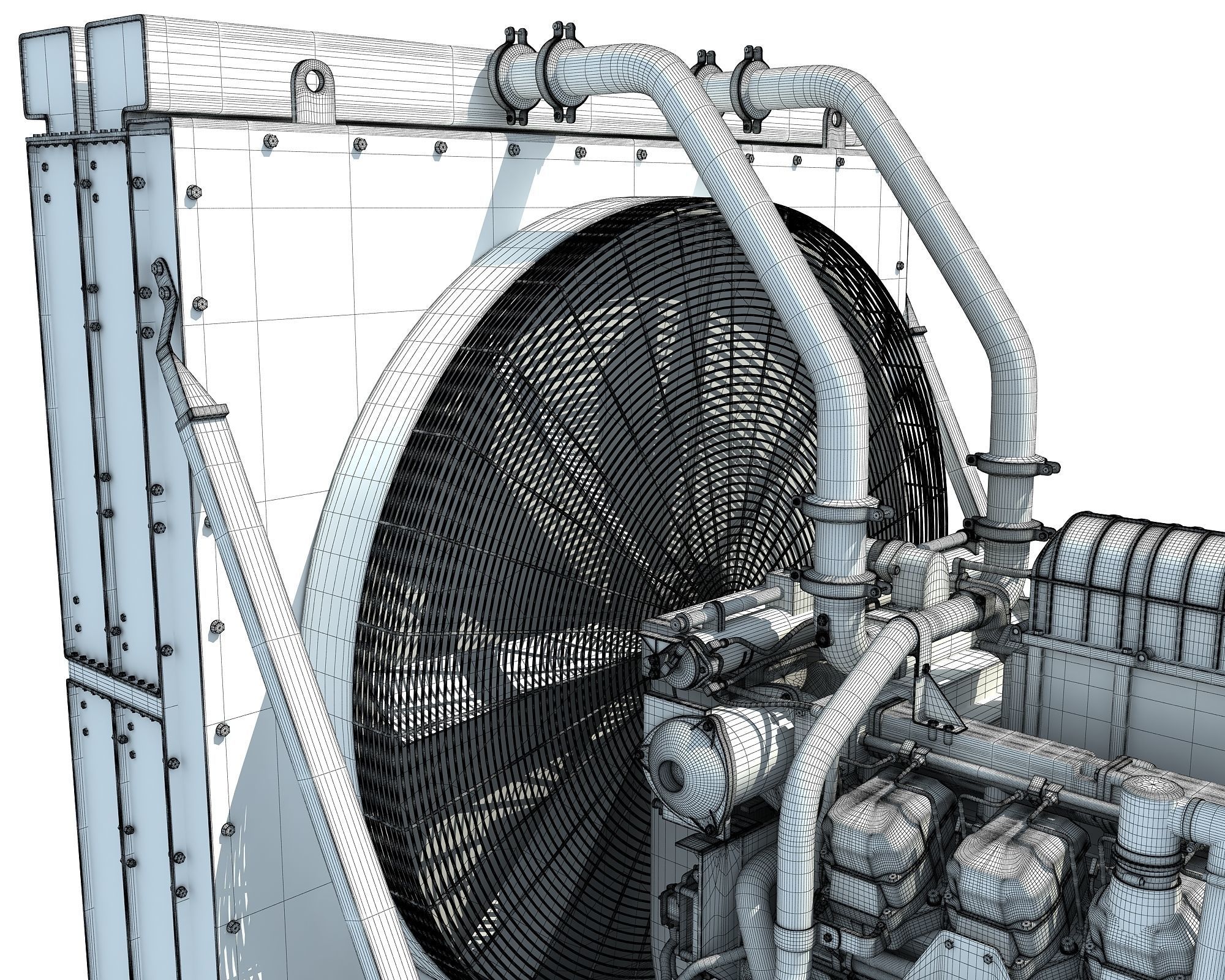 Power Generator Engine 3D model_19