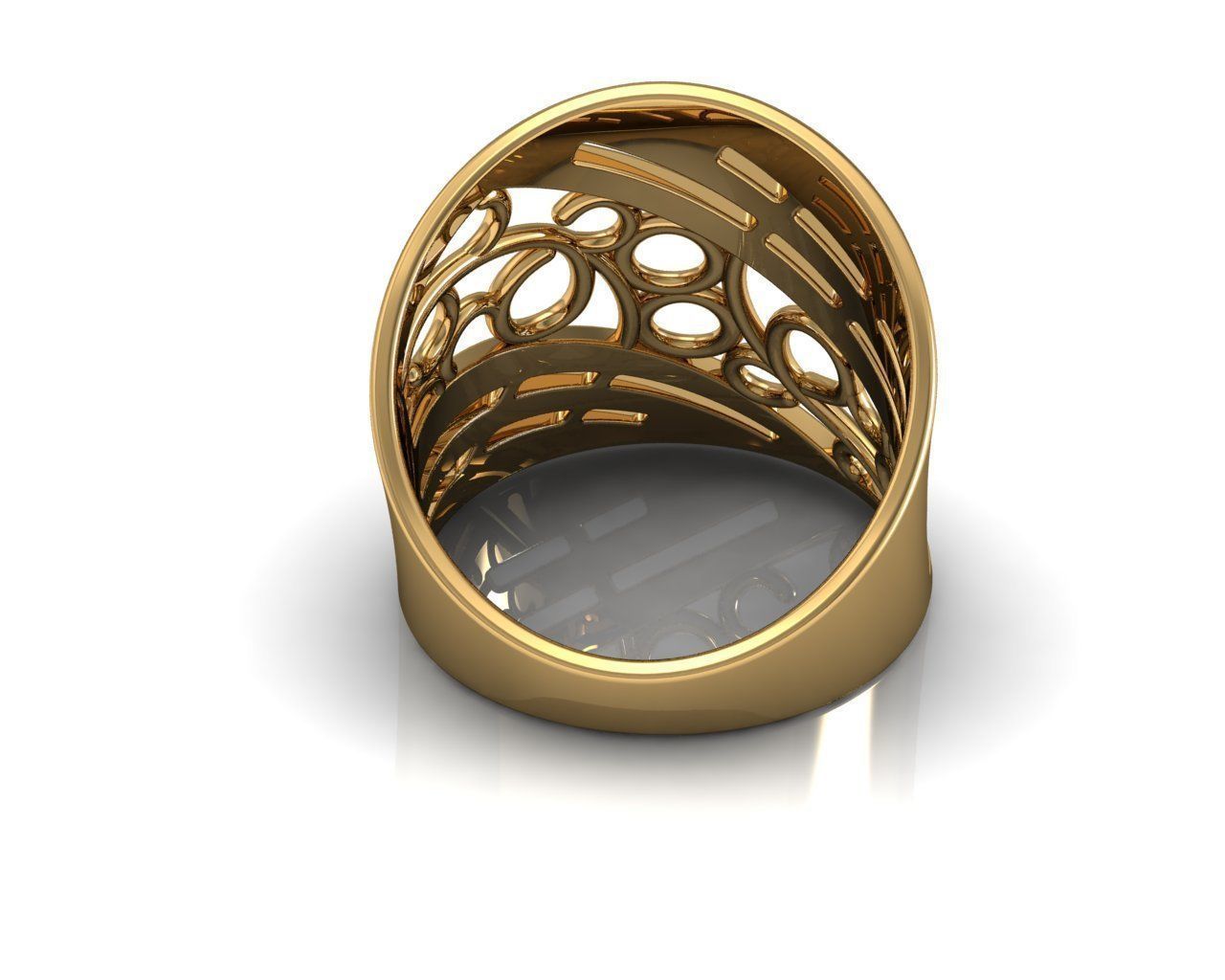 Gold Rings 3D print model_4