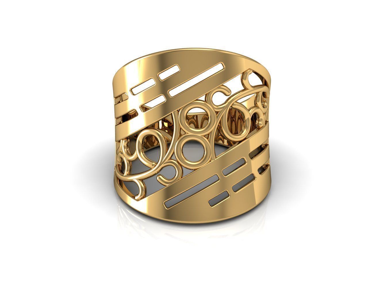 Gold Rings 3D print model_2