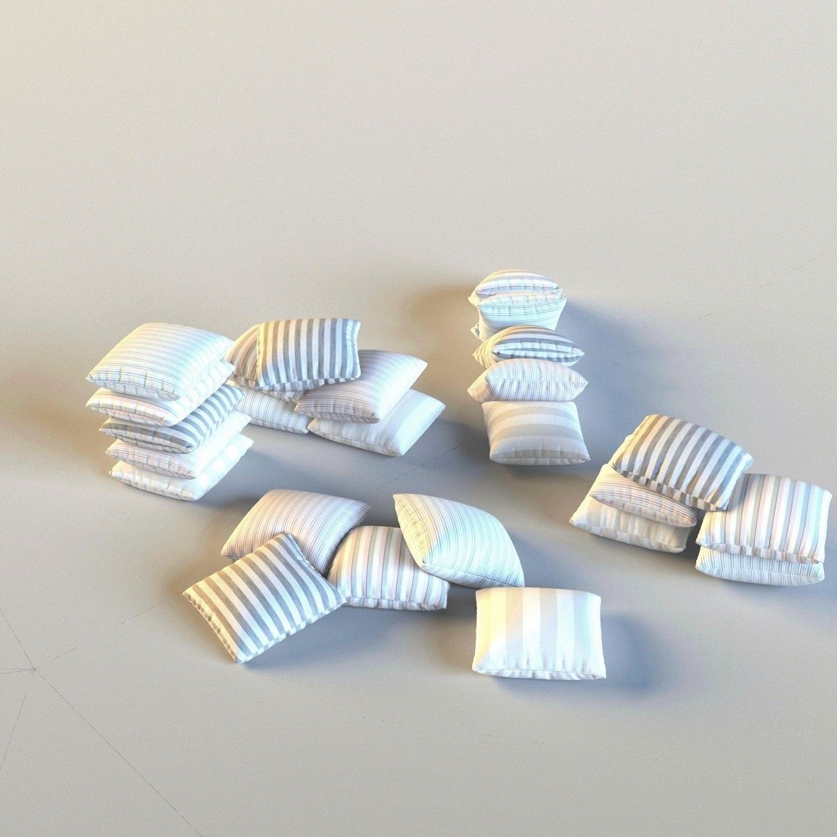 Set of pillows 3D model_0