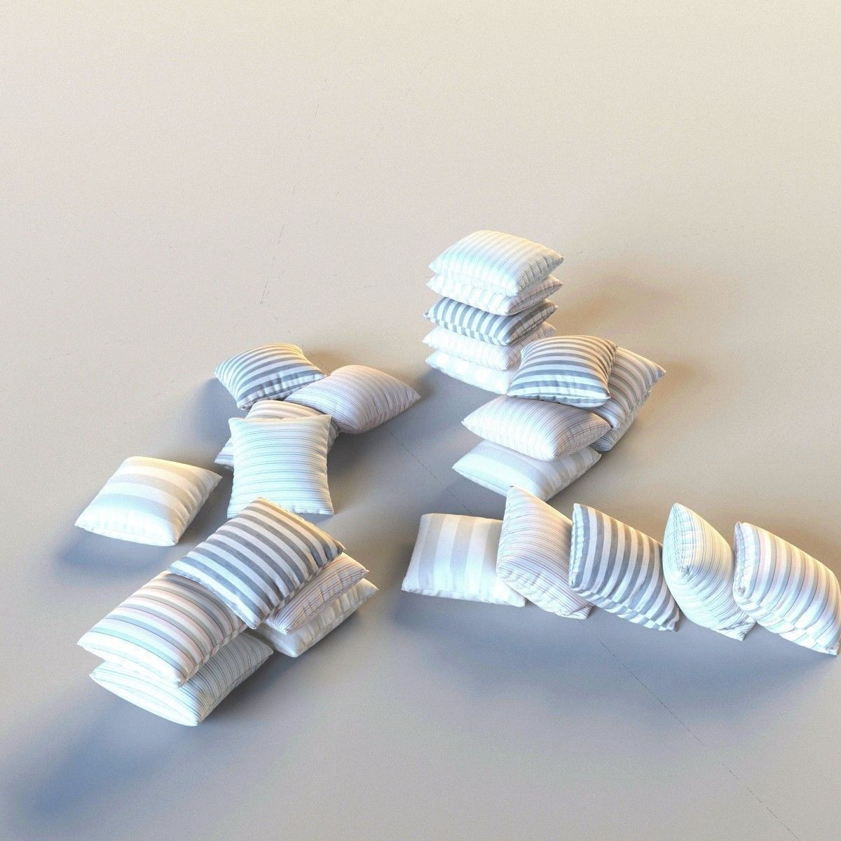 Set of pillows 3D model_8