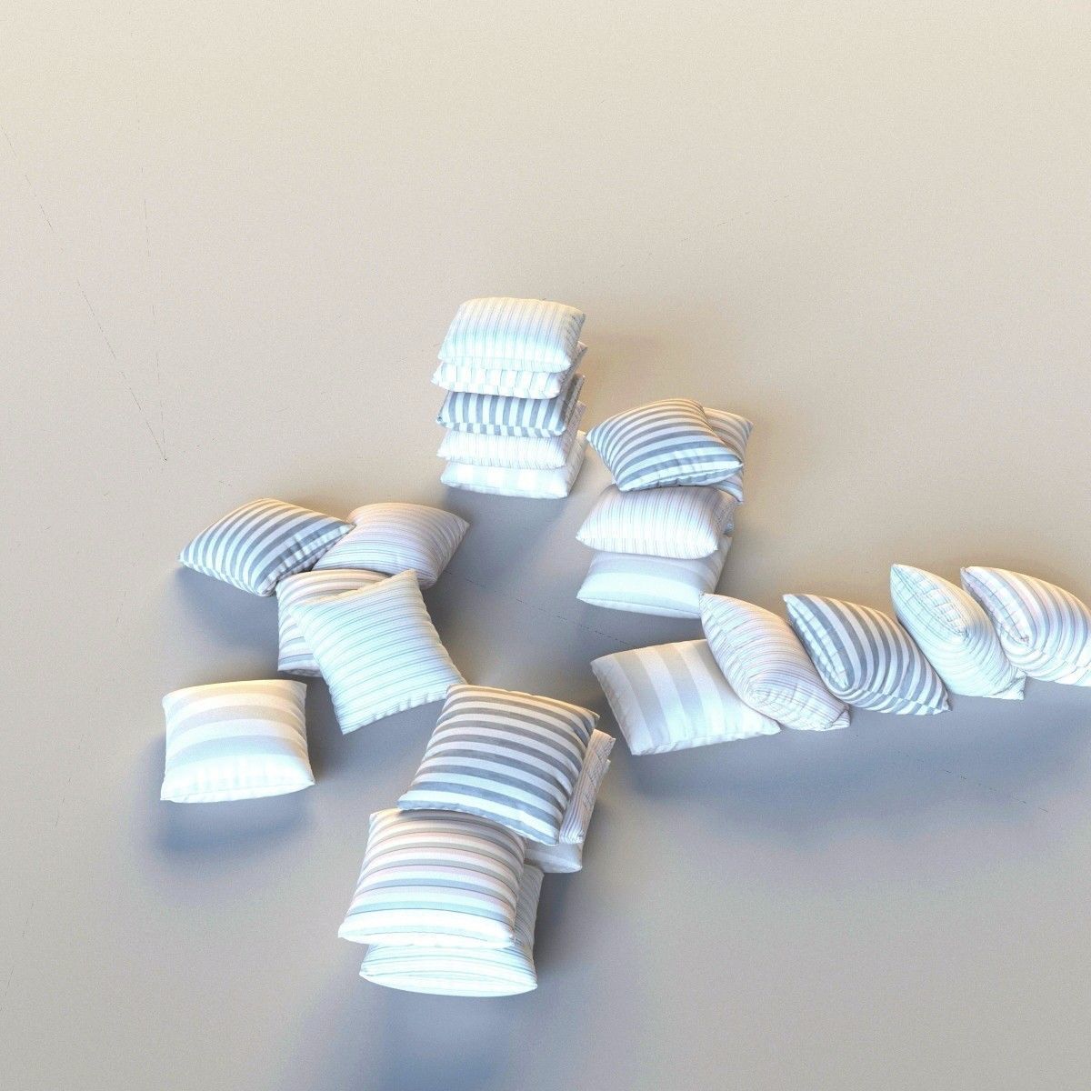 Set of pillows 3D model_9