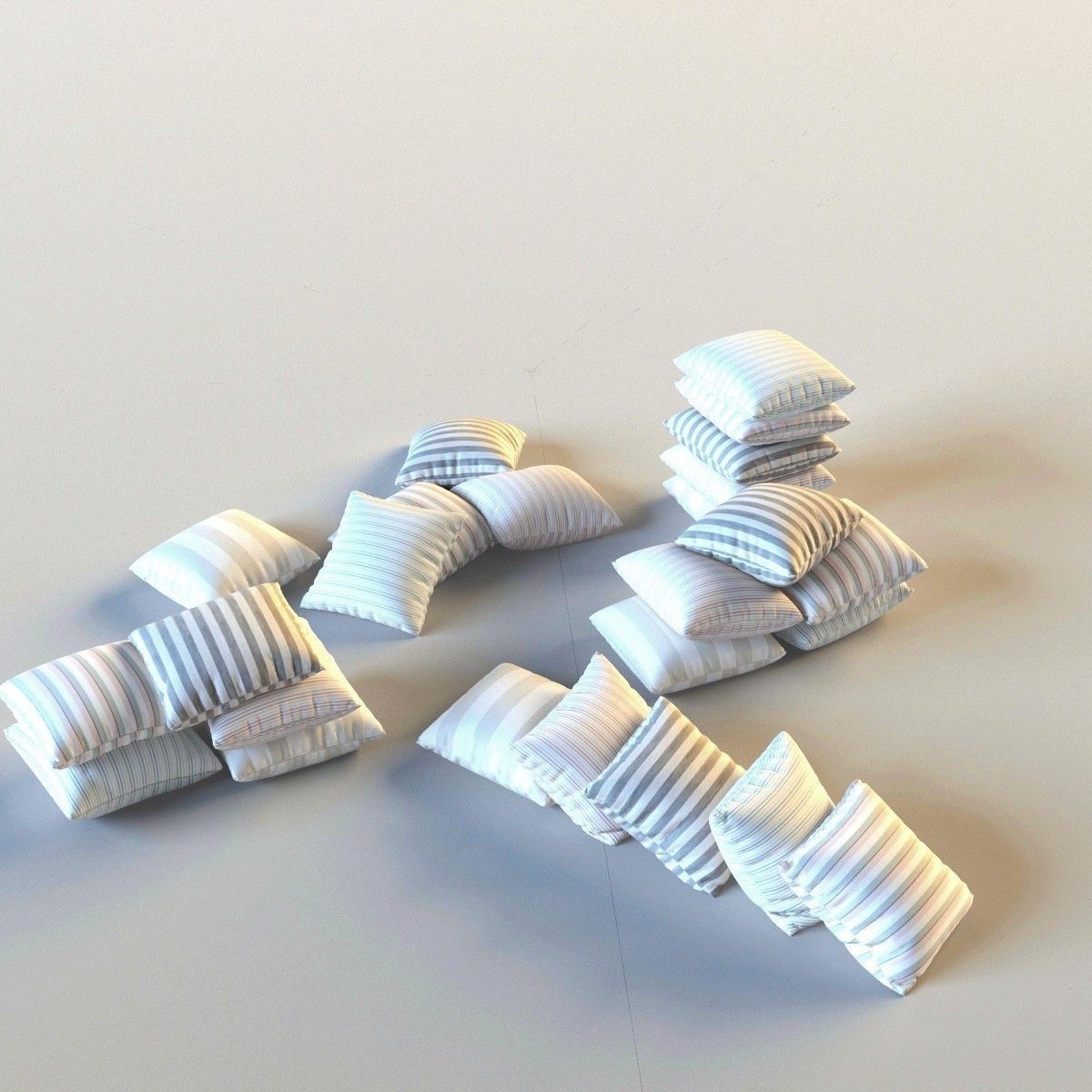 Set of pillows 3D model_12