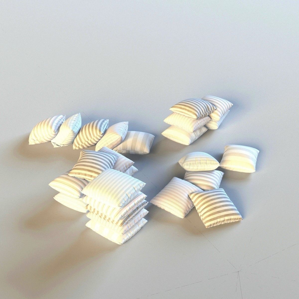 Set of pillows 3D model_24