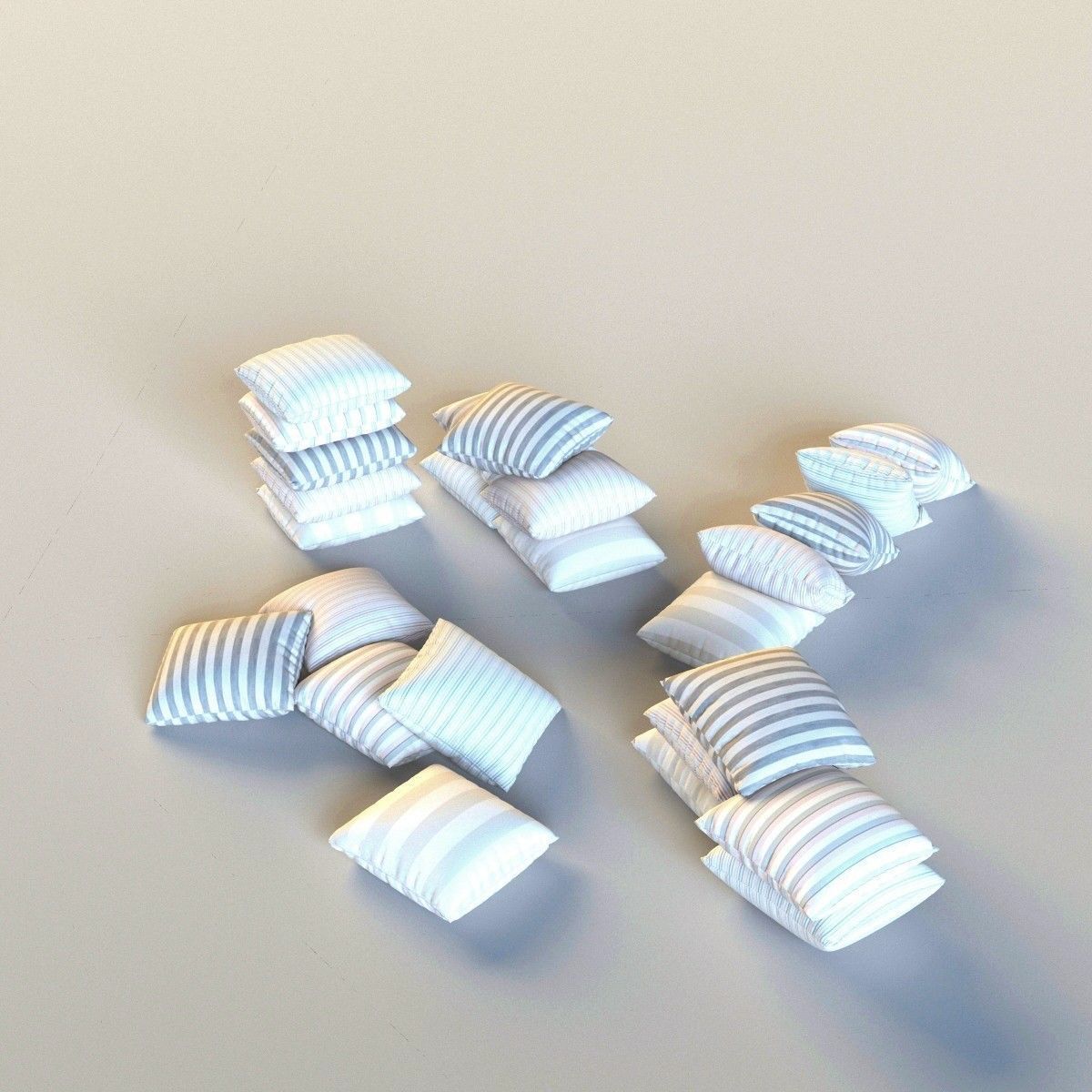 Set of pillows 3D model_6