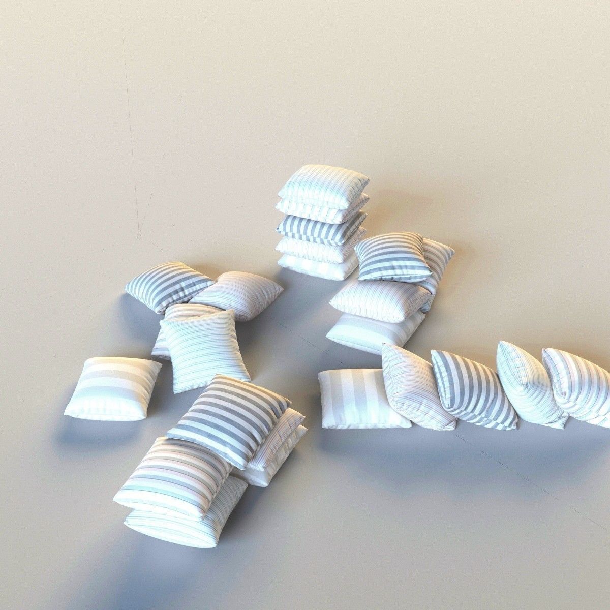 Set of pillows 3D model_10