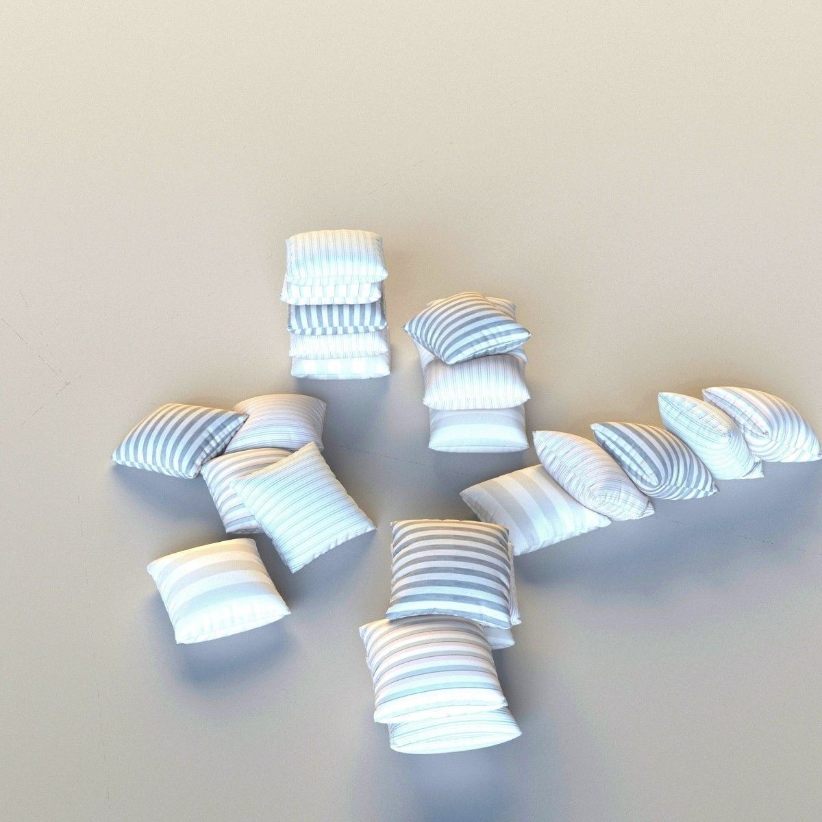 Set of pillows 3D model_7