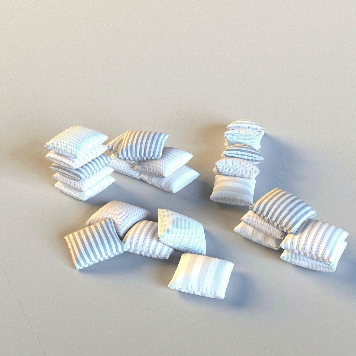 Set of pillows 3D model_3