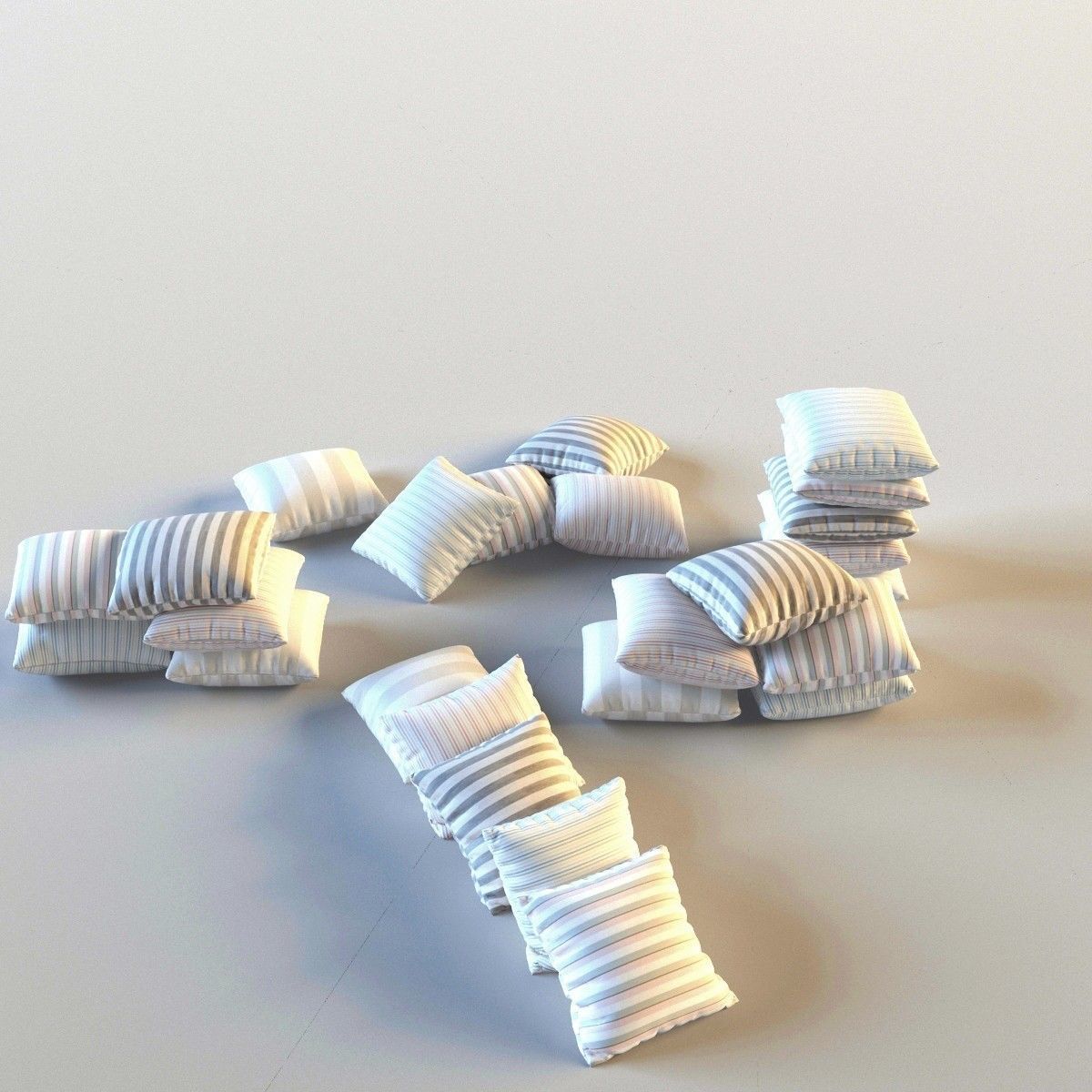 Set of pillows 3D model_11