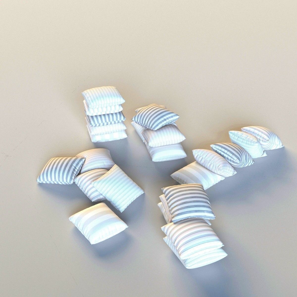 Set of pillows 3D model_5