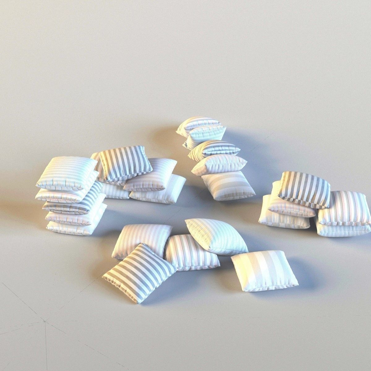 Set of pillows 3D model_1