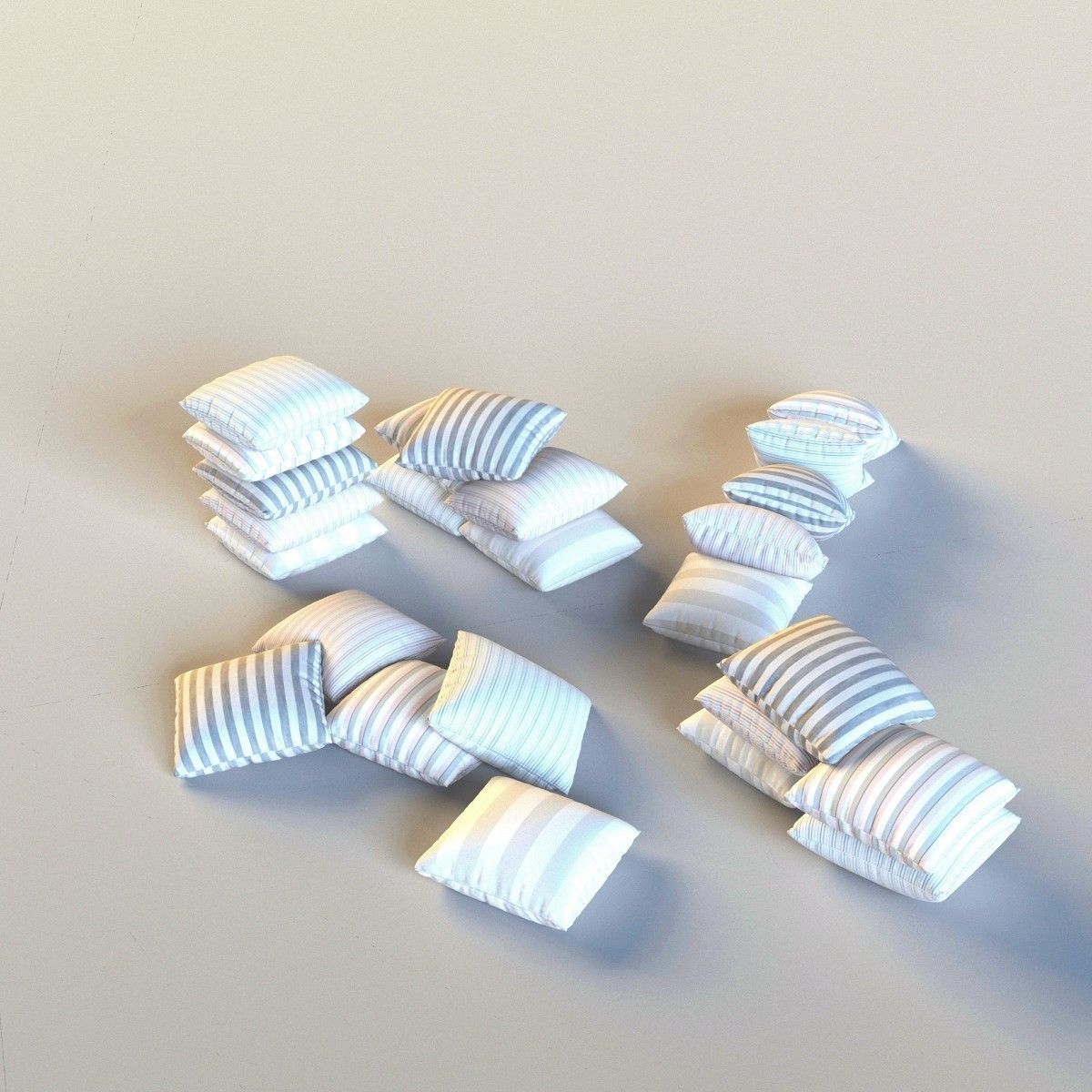 Set of pillows 3D model_2