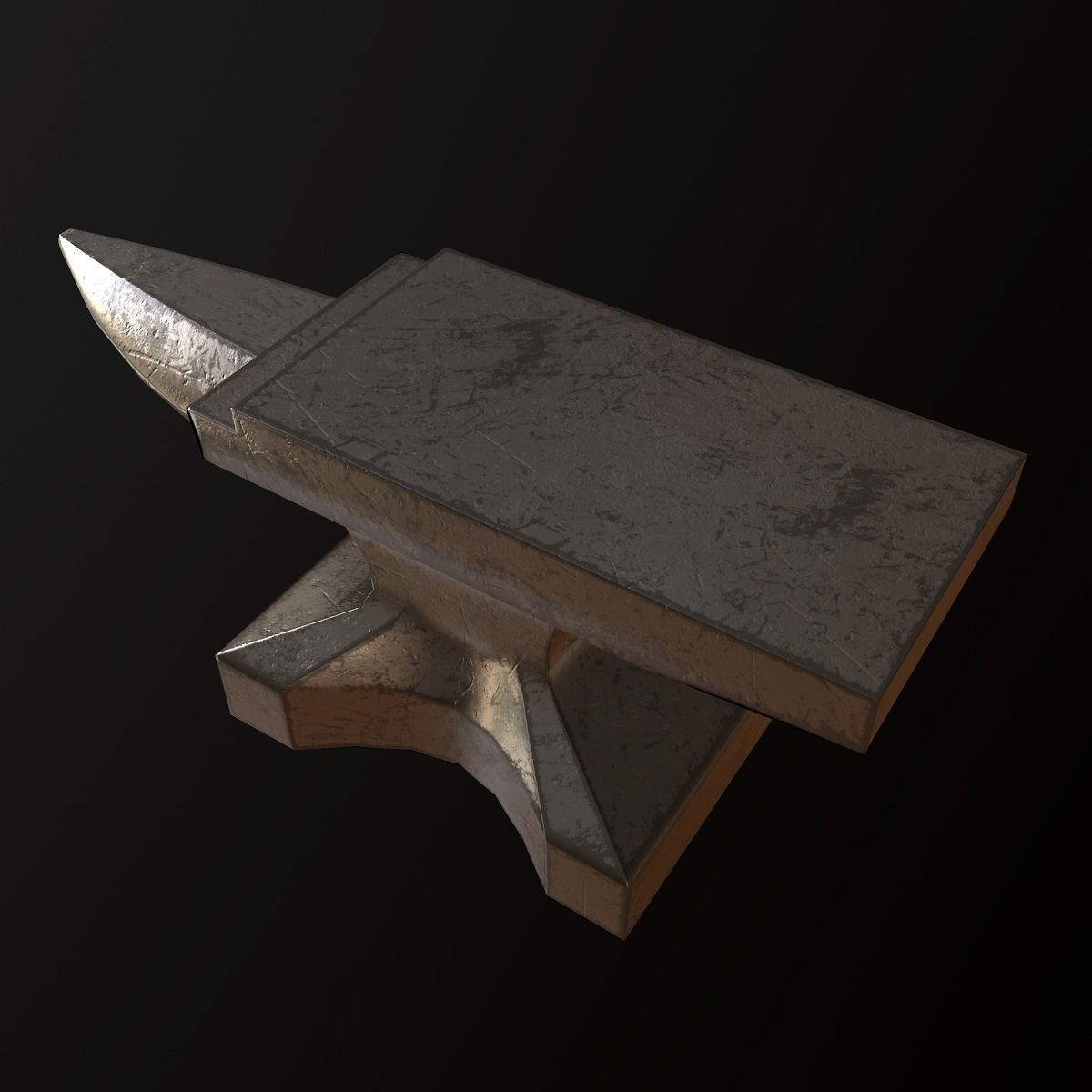 Anvil - PBR Game Ready Low-poly 3D model_1