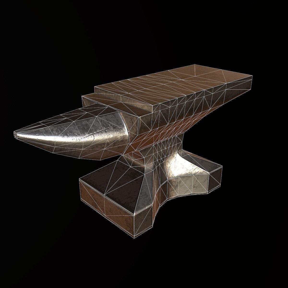 Anvil - PBR Game Ready Low-poly 3D model_5