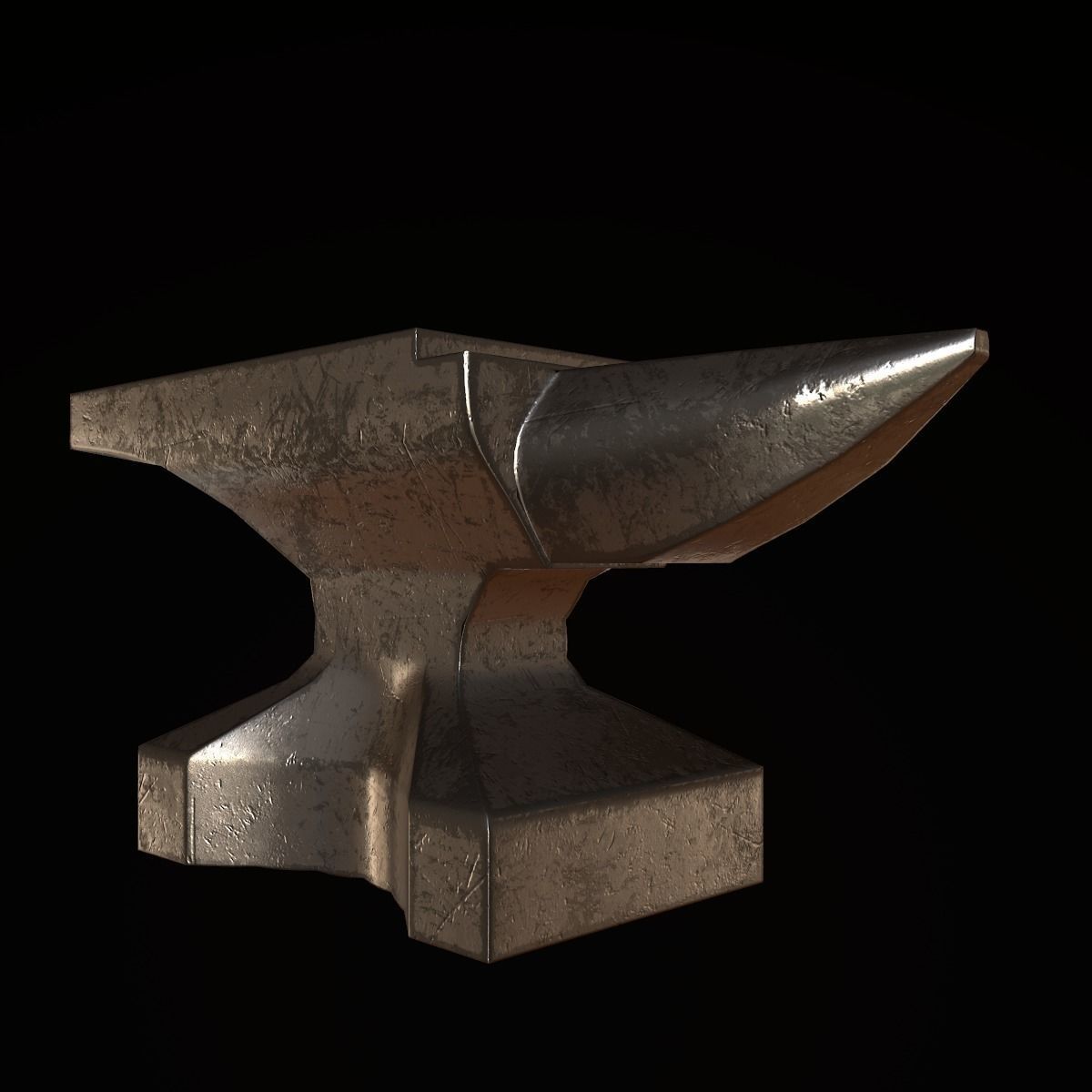 Anvil - PBR Game Ready Low-poly 3D model_3