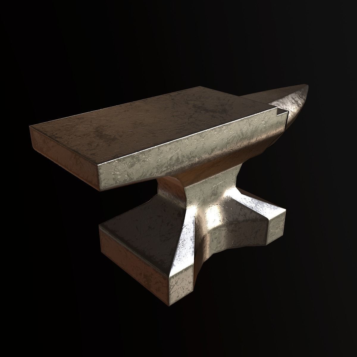 Anvil - PBR Game Ready Low-poly 3D model_4
