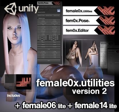 Fatal Female 0x Utilities for Unity Low-poly 3D model_0