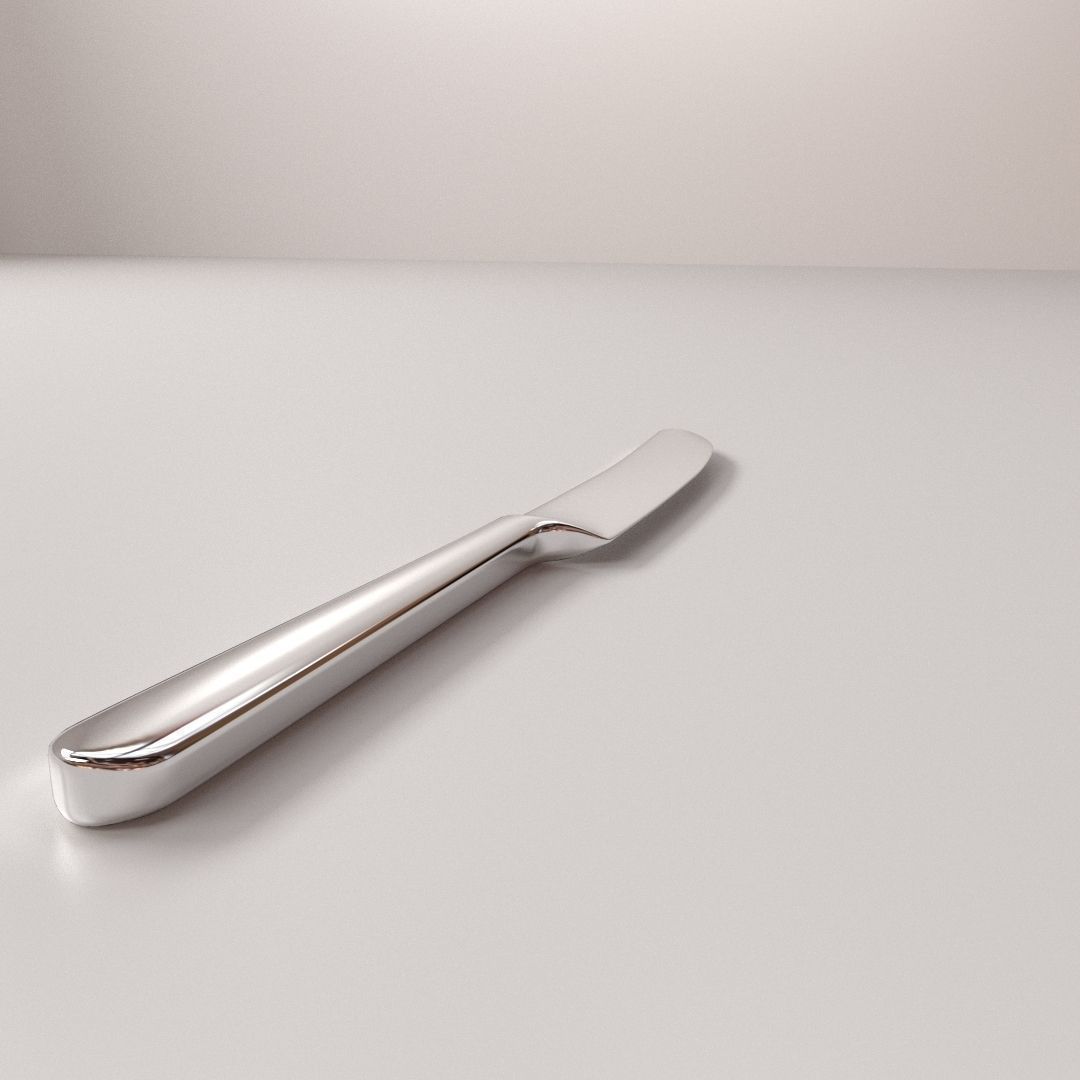 Table Knife 3D model_1
