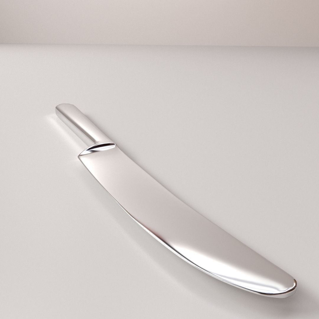 Table Knife 3D model_2