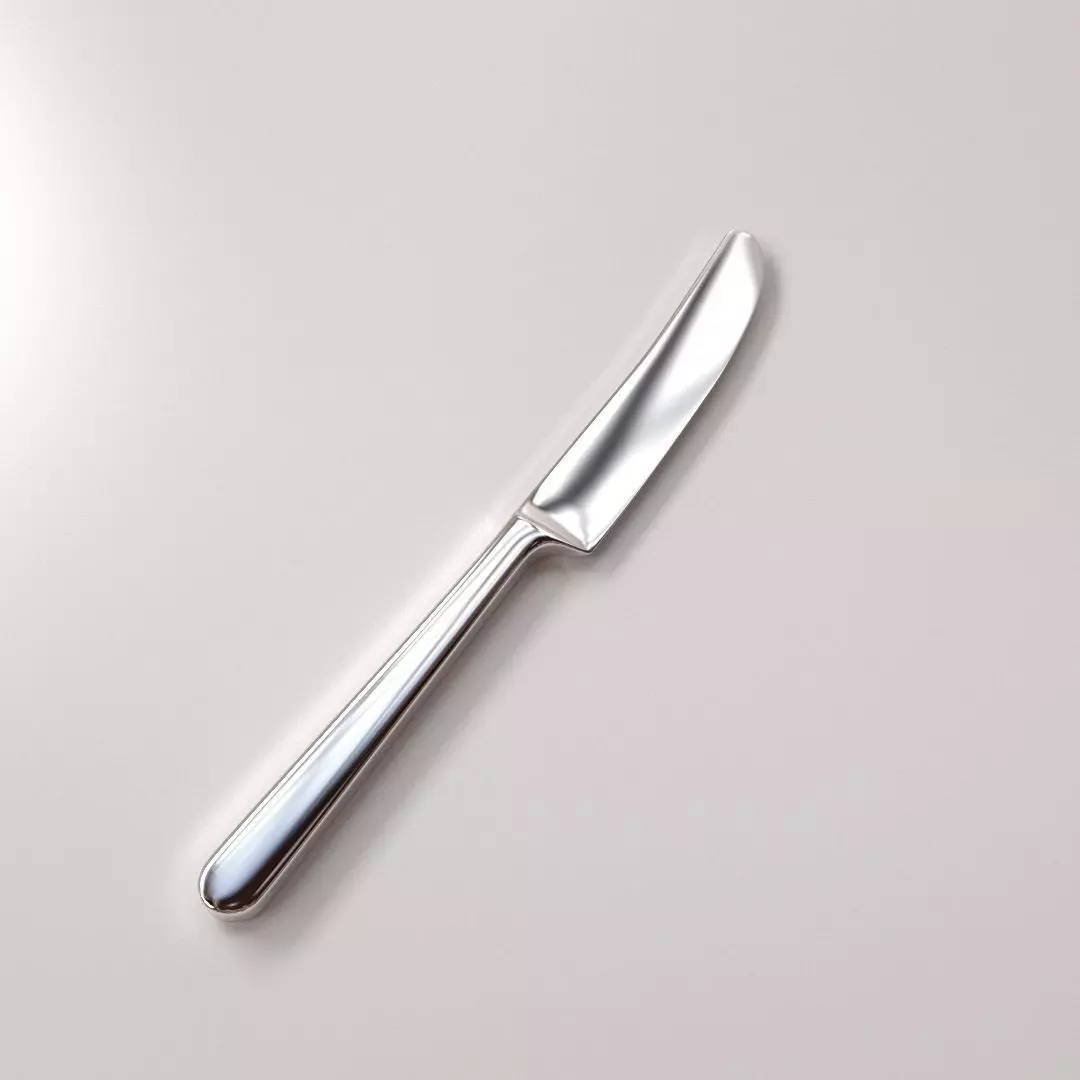 Table Knife 3D model_0