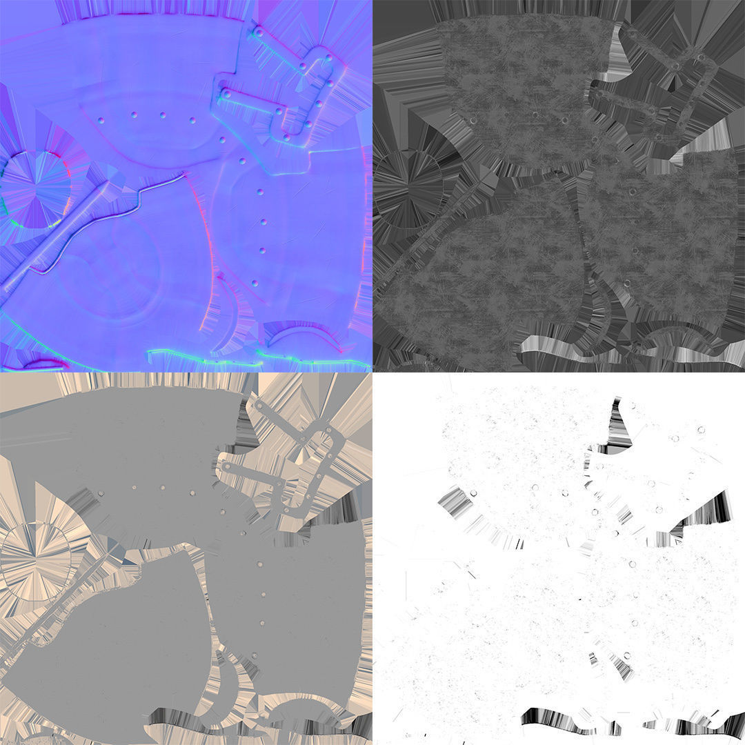 Medieval Steel Helmet - PBR Game Ready Low-poly 3D model_7