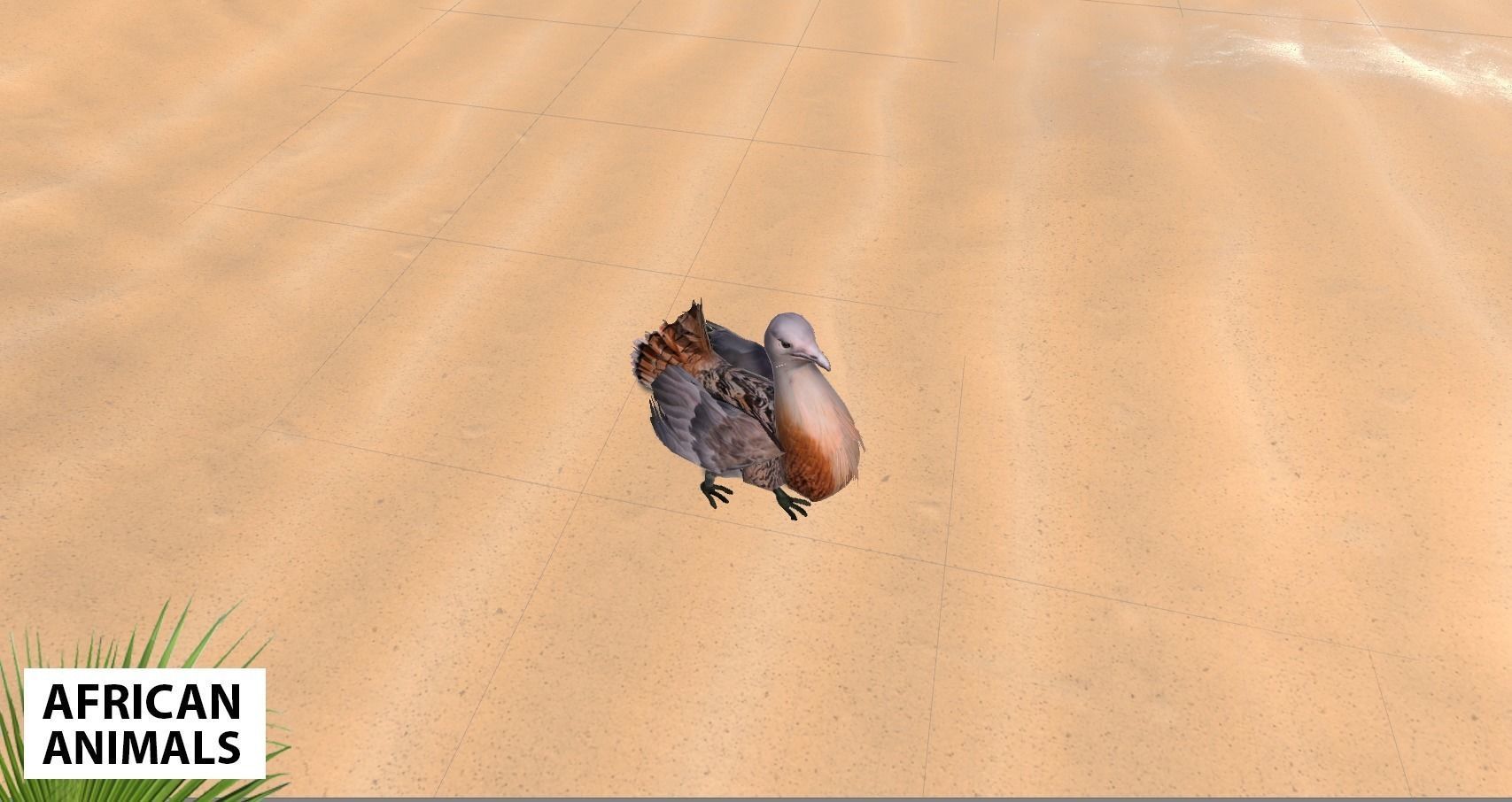 African animals - pack Low-poly 3D model_3