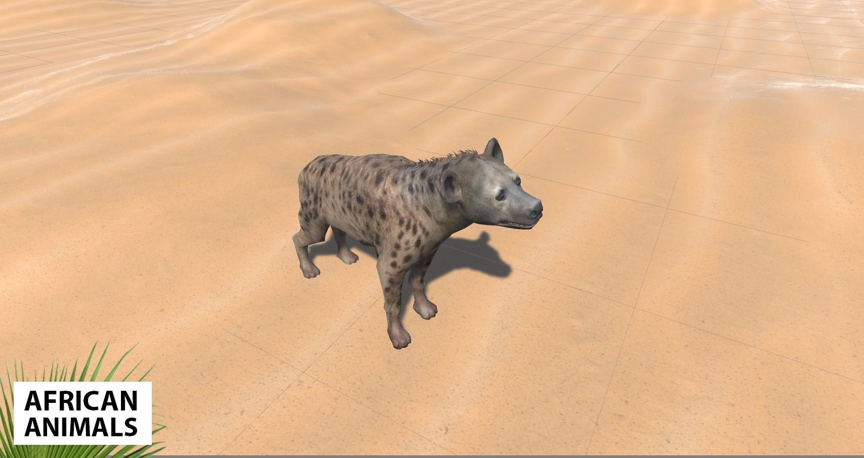 African animals - pack Low-poly 3D model_4