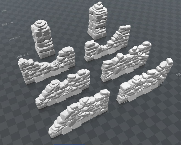 Stone Walls 3D print model