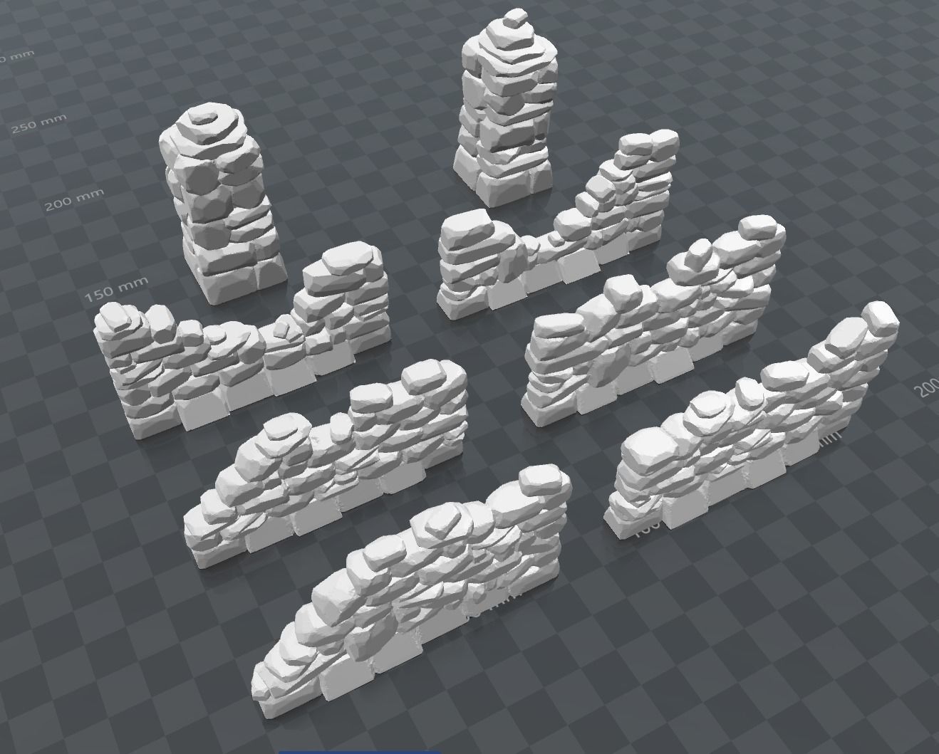 Stone Walls 3D print model_0