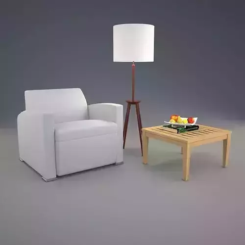 Arm chair and decor set