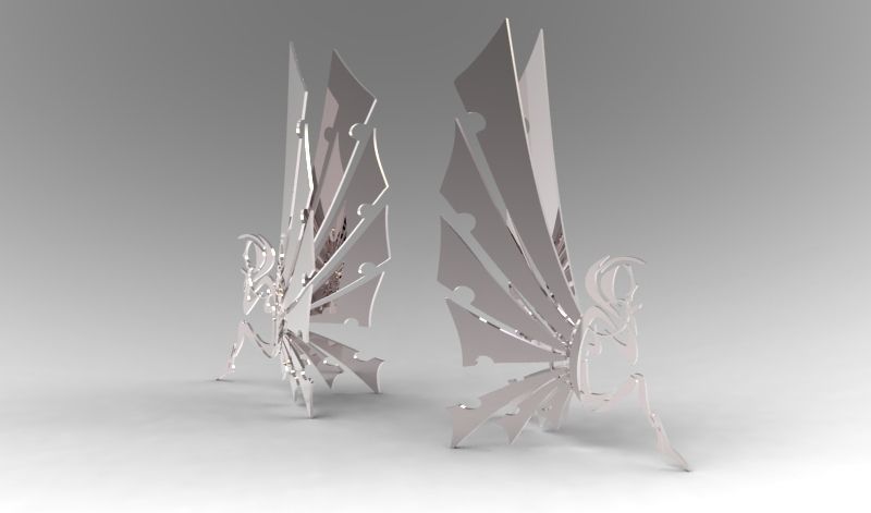 Book holder Fairy Free 3D print model_2