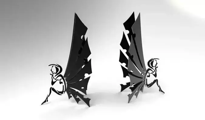 Book holder Fairy Free 3D print model