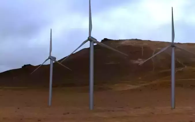 Wind turbine Free 3D model