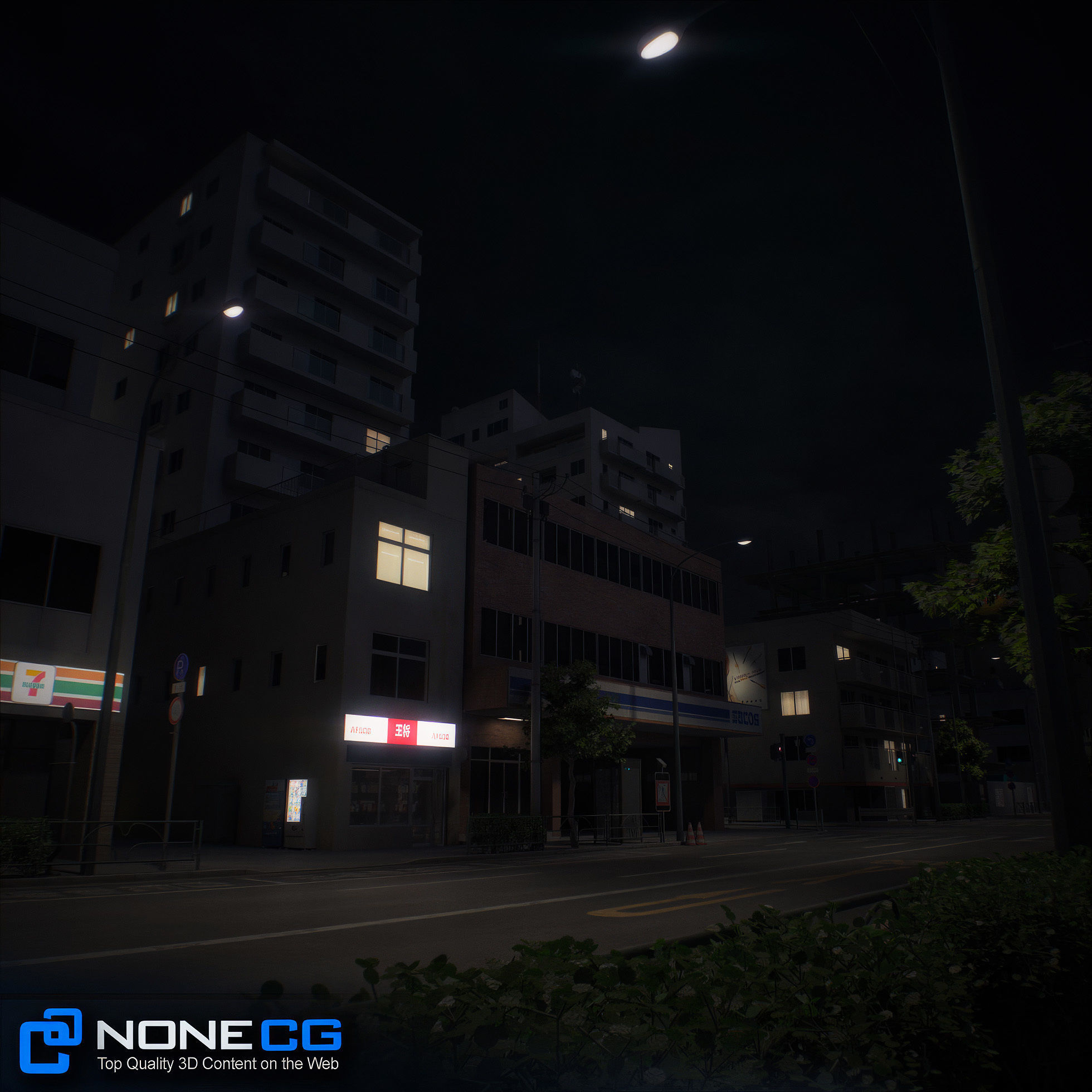 Japan - 8 blocks - 34 Buildings 3D model_89