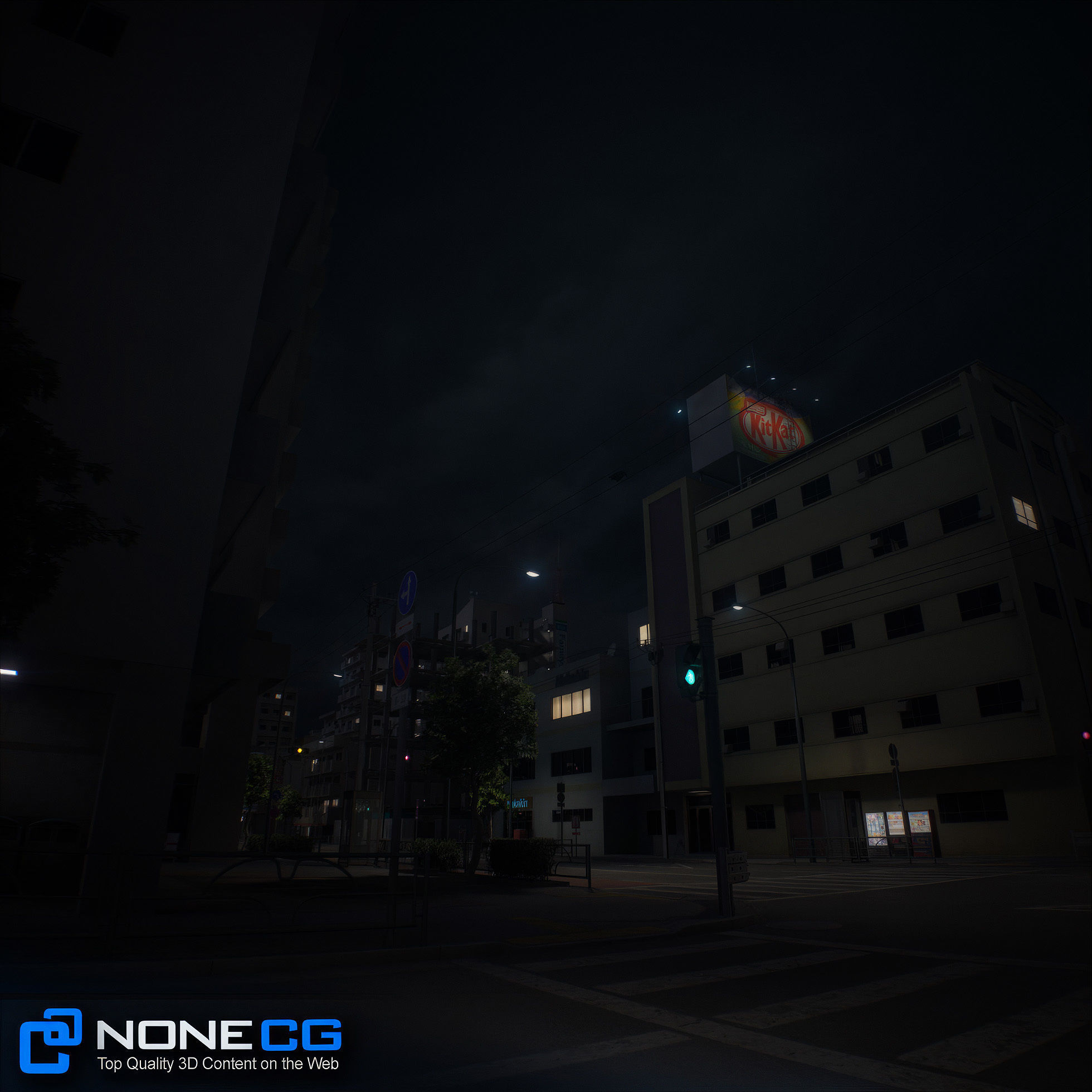 Japan - 8 blocks - 34 Buildings 3D model_48