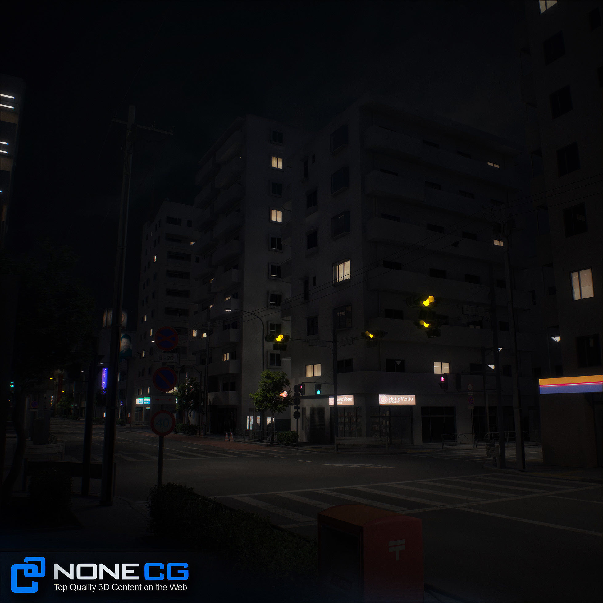 Japan - 8 blocks - 34 Buildings 3D model_82