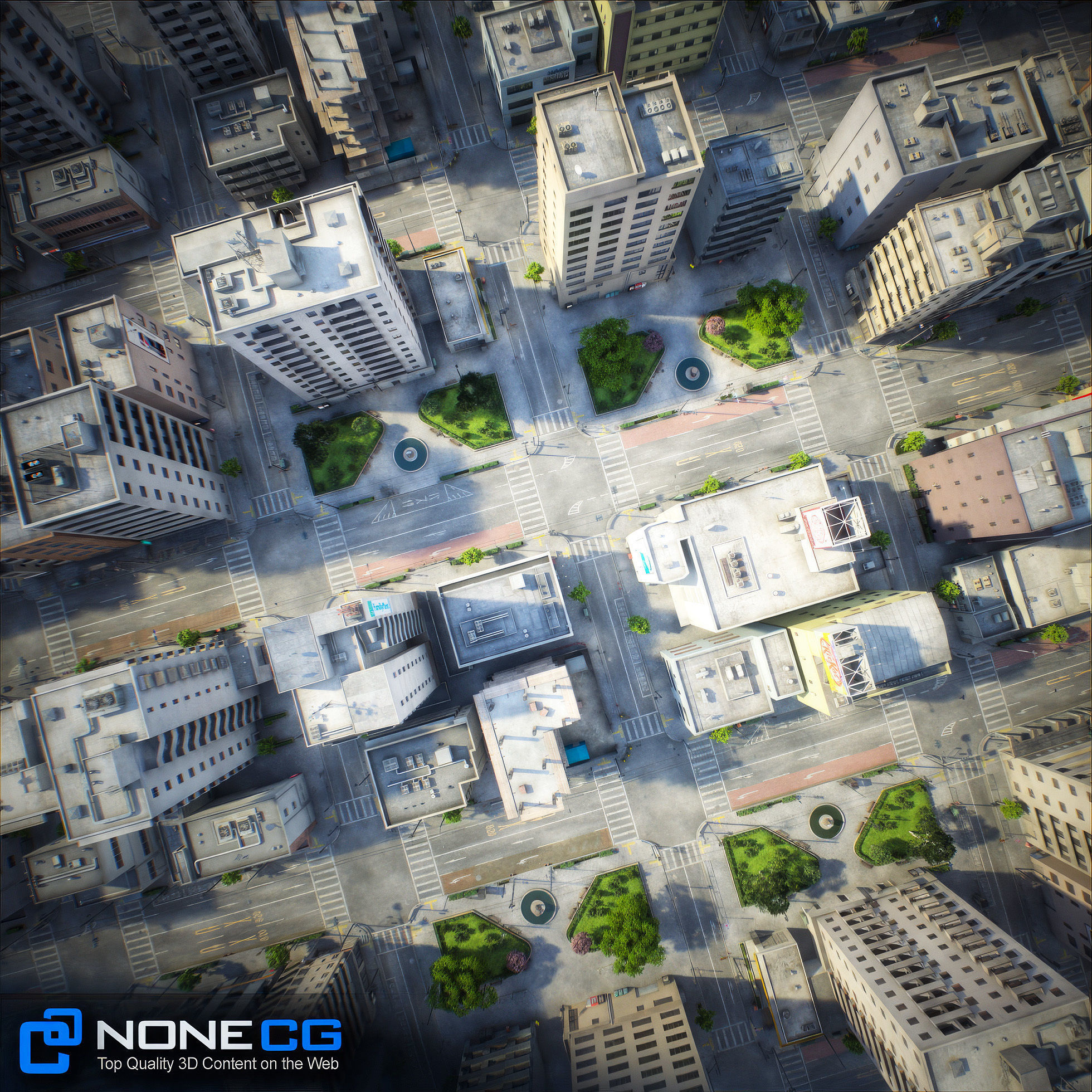 Japan - 8 blocks - 34 Buildings 3D model_7