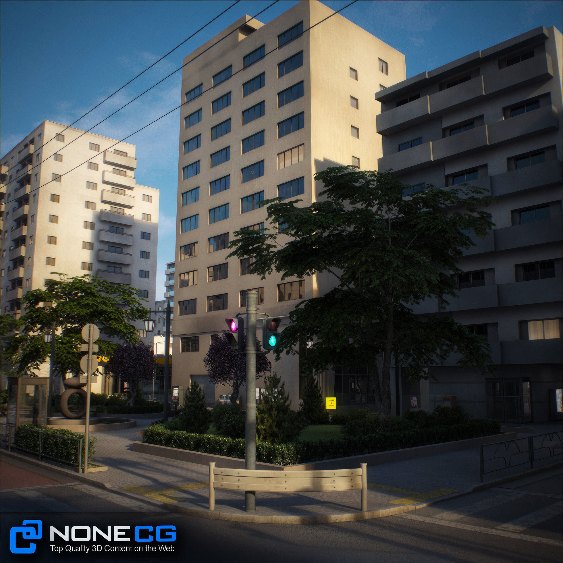 Japan - 8 blocks - 34 Buildings 3D model_68