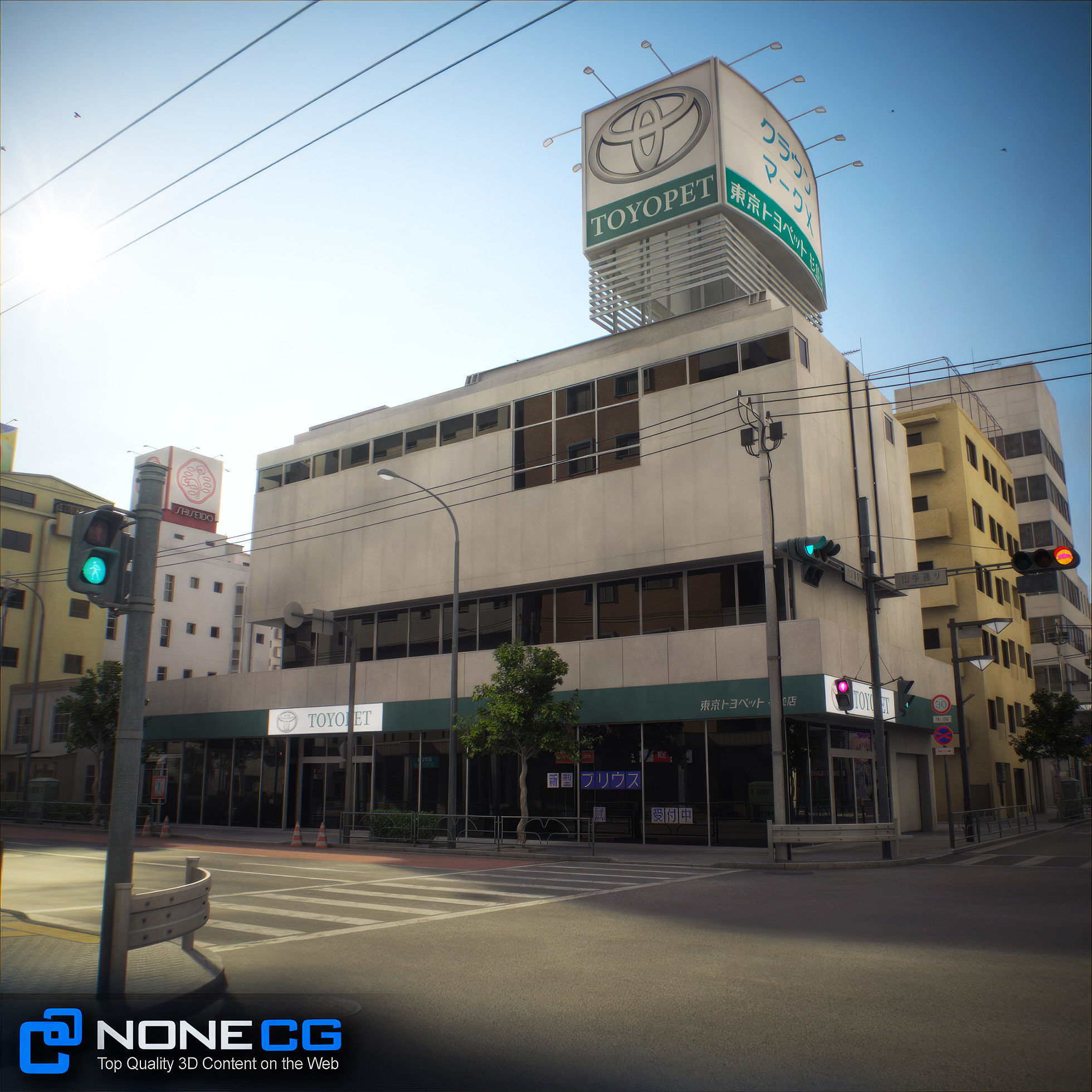 Japan - 8 blocks - 34 Buildings 3D model_52