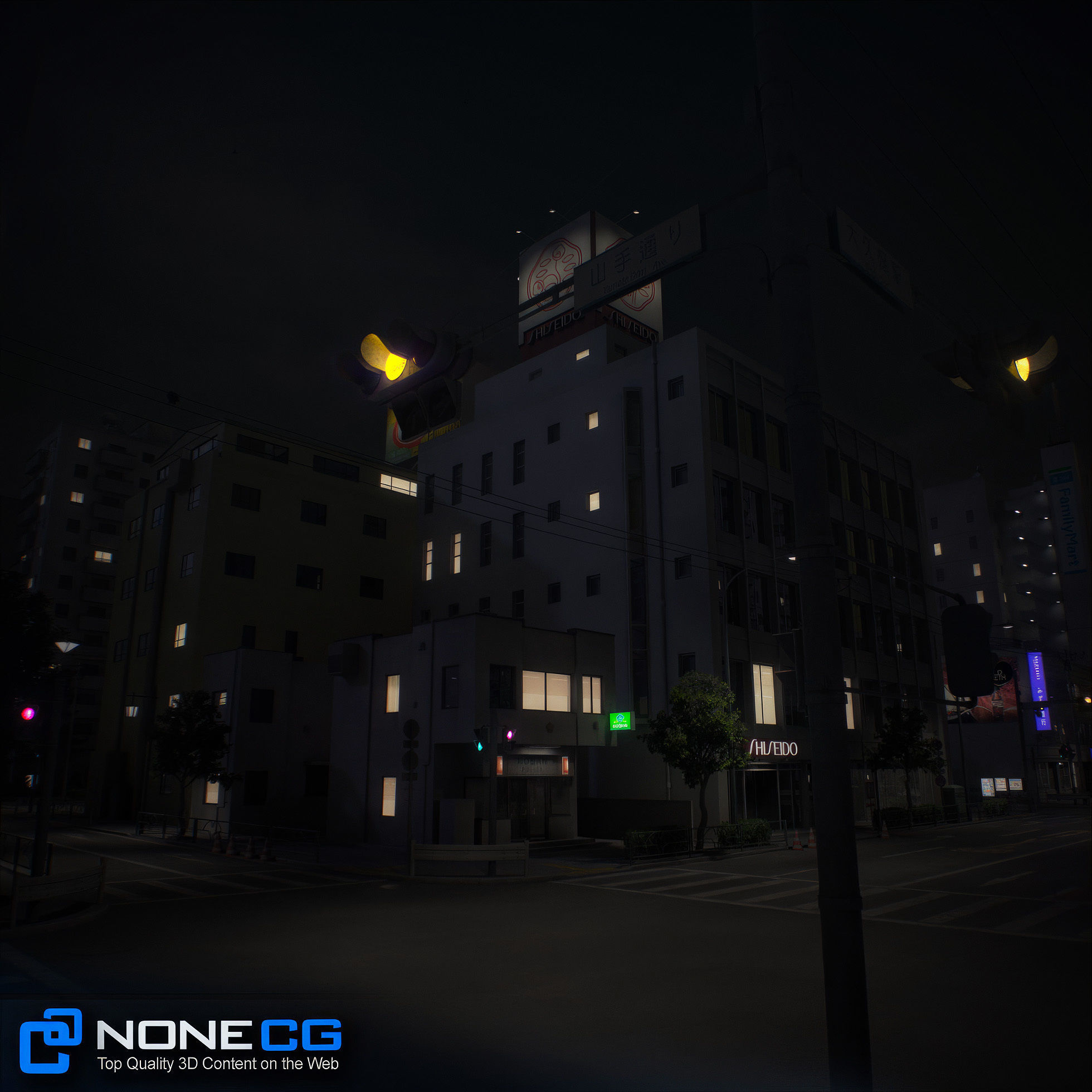 Japan - 8 blocks - 34 Buildings 3D model_72