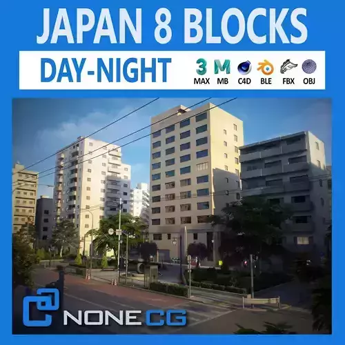 Japan - 8 blocks - 34 Buildings