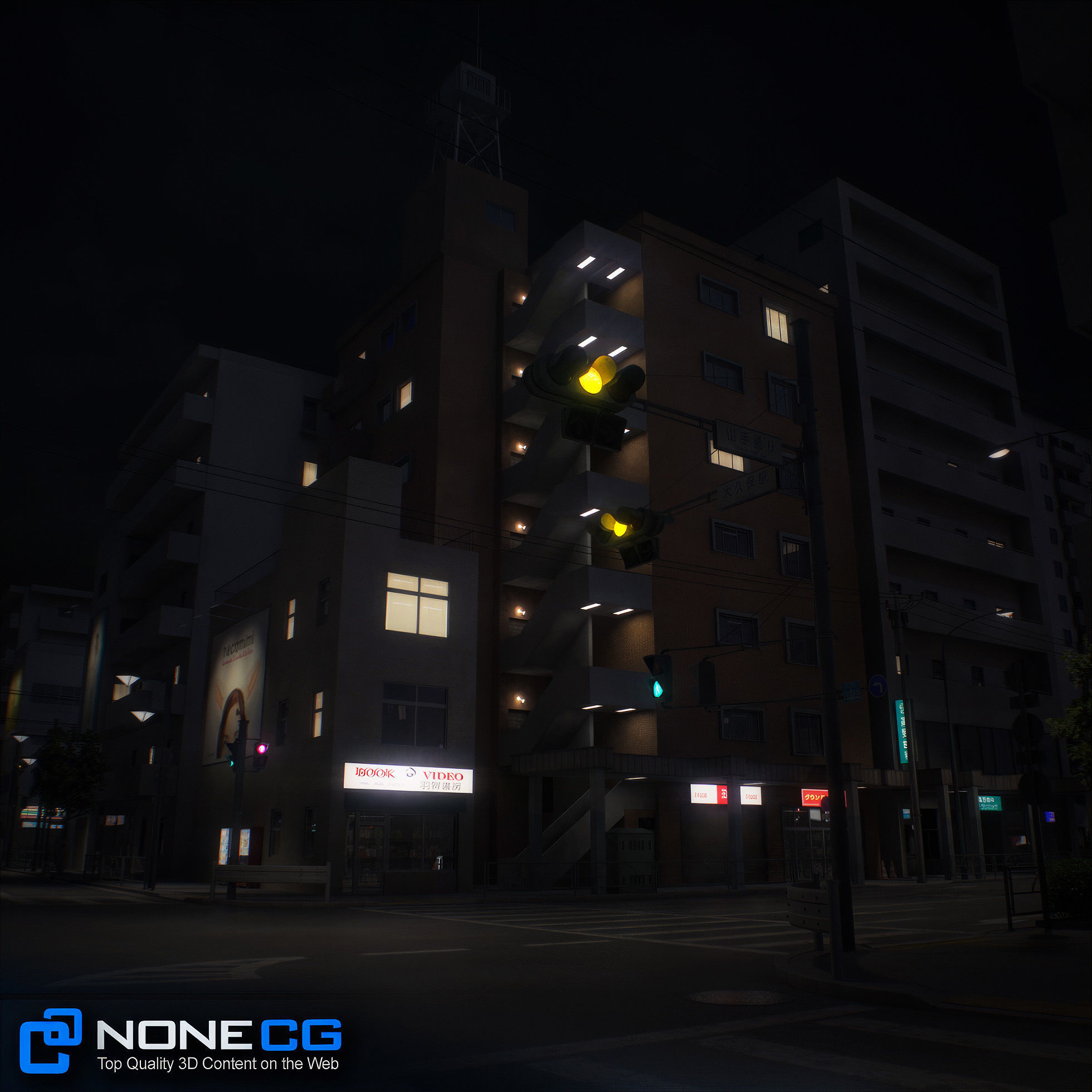 Japan - 8 blocks - 34 Buildings 3D model_92