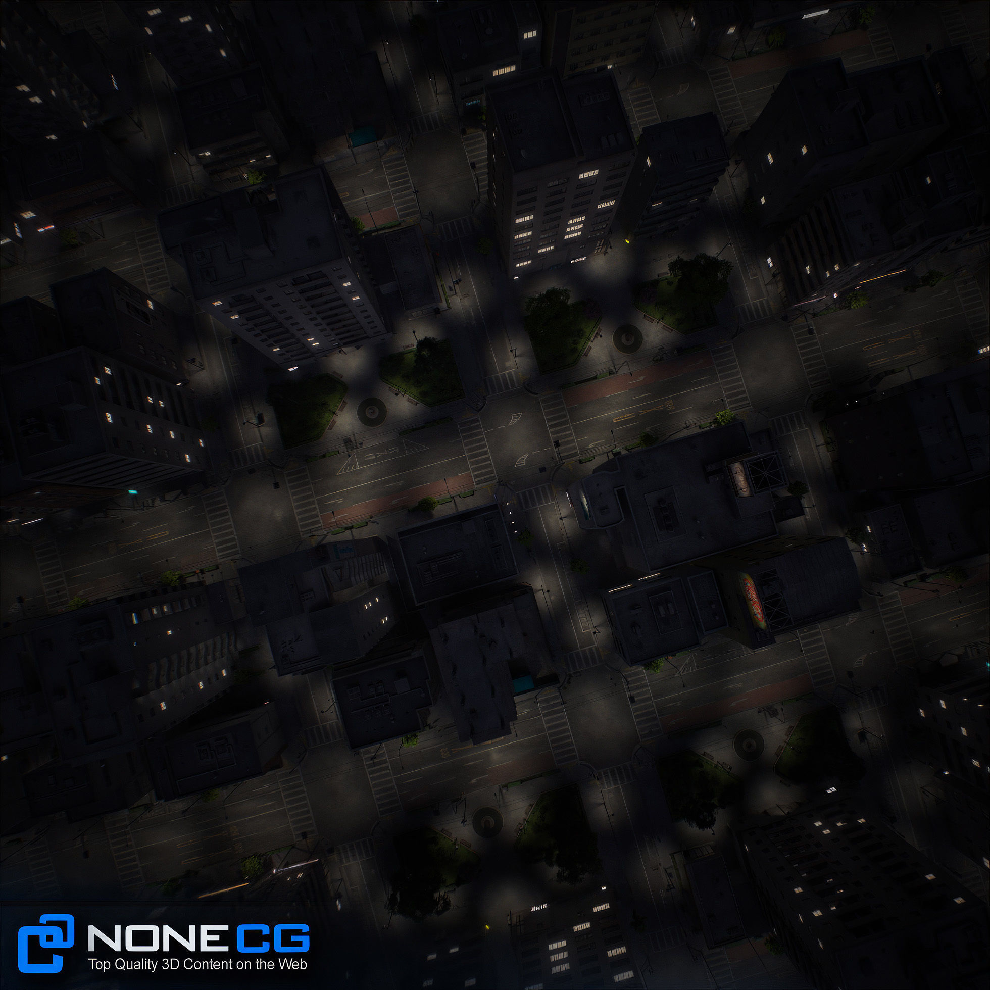 Japan - 8 blocks - 34 Buildings 3D model_8