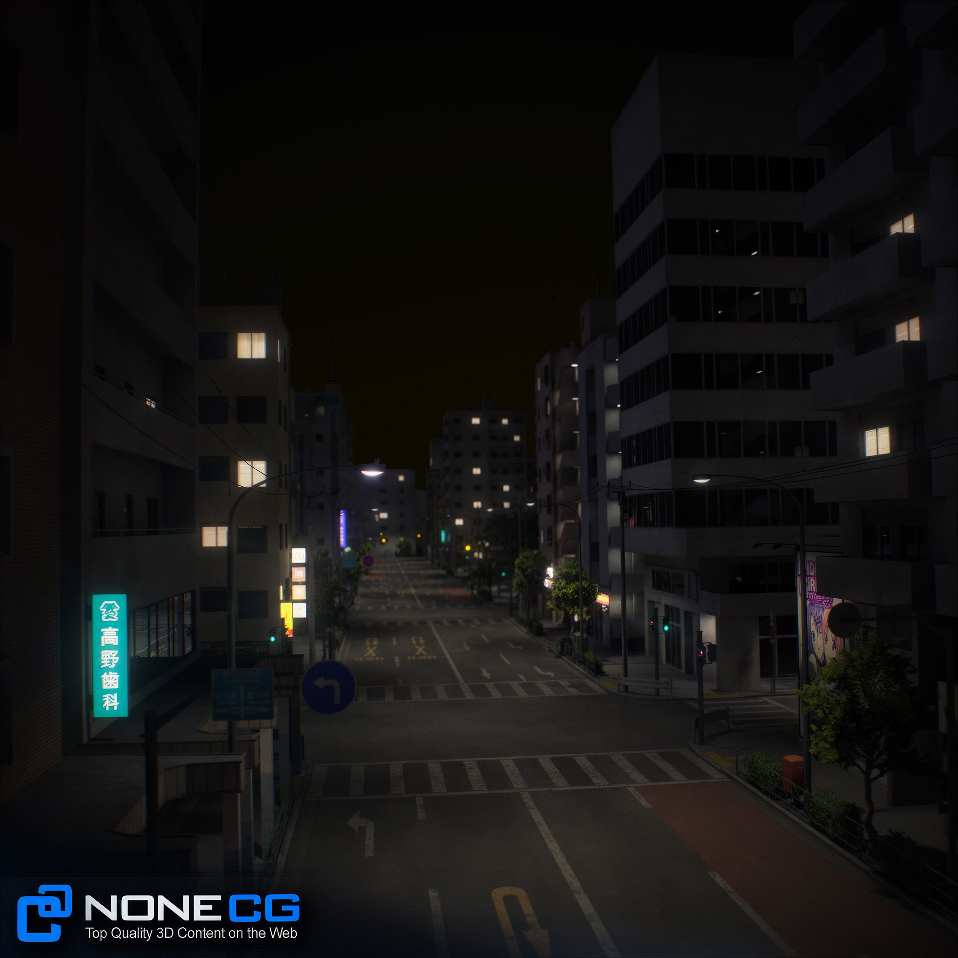 Japan - 8 blocks - 34 Buildings 3D model_57
