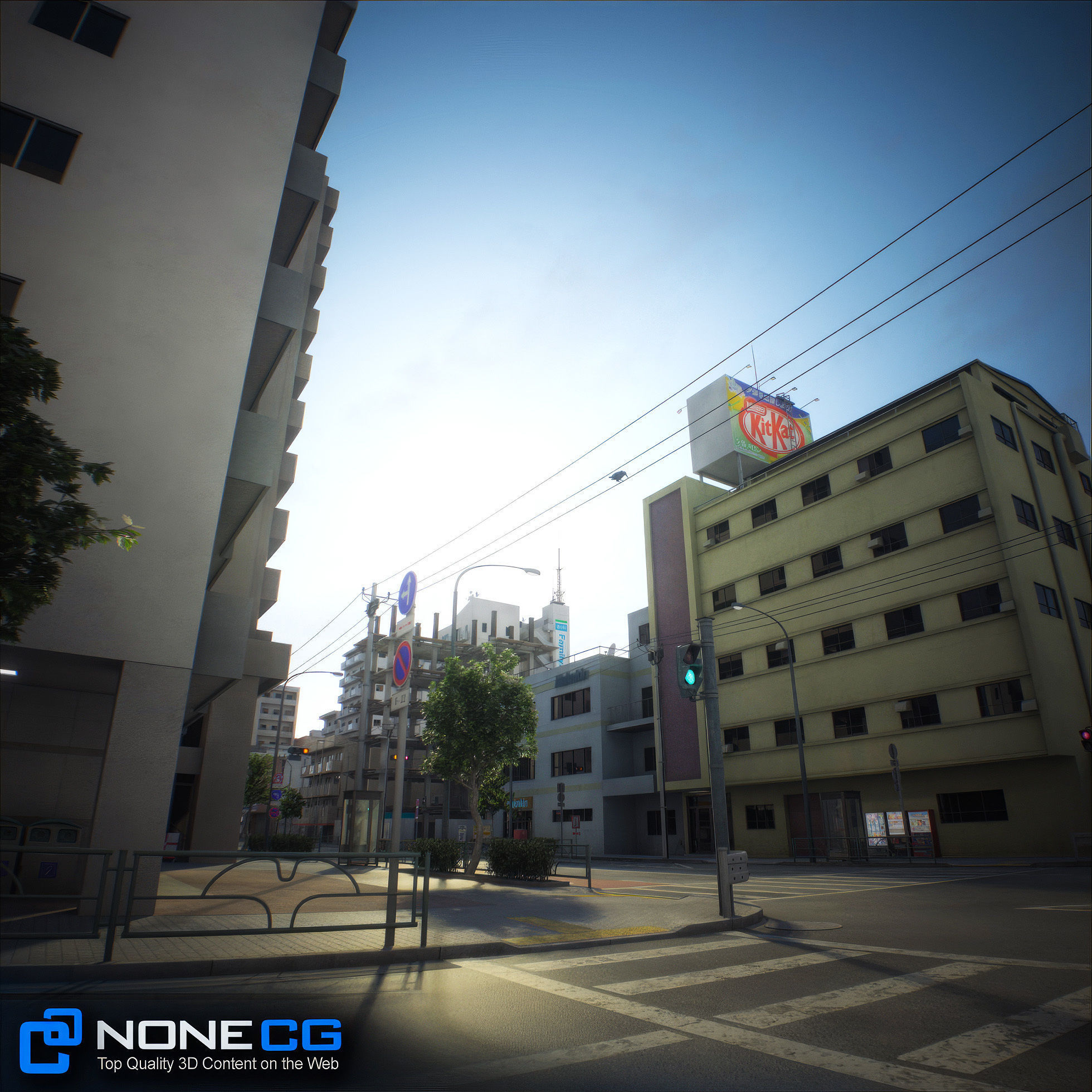 Japan - 8 blocks - 34 Buildings 3D model_47