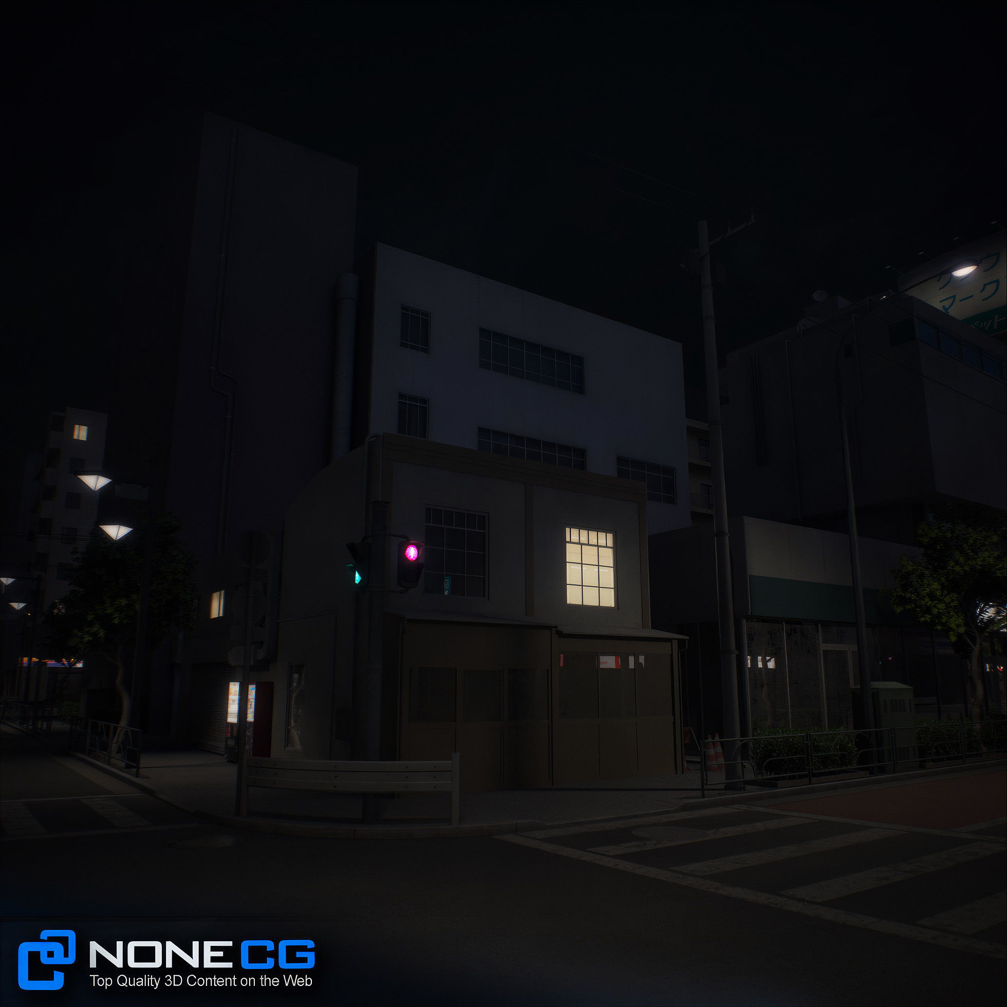 Japan - 8 blocks - 34 Buildings 3D model_110