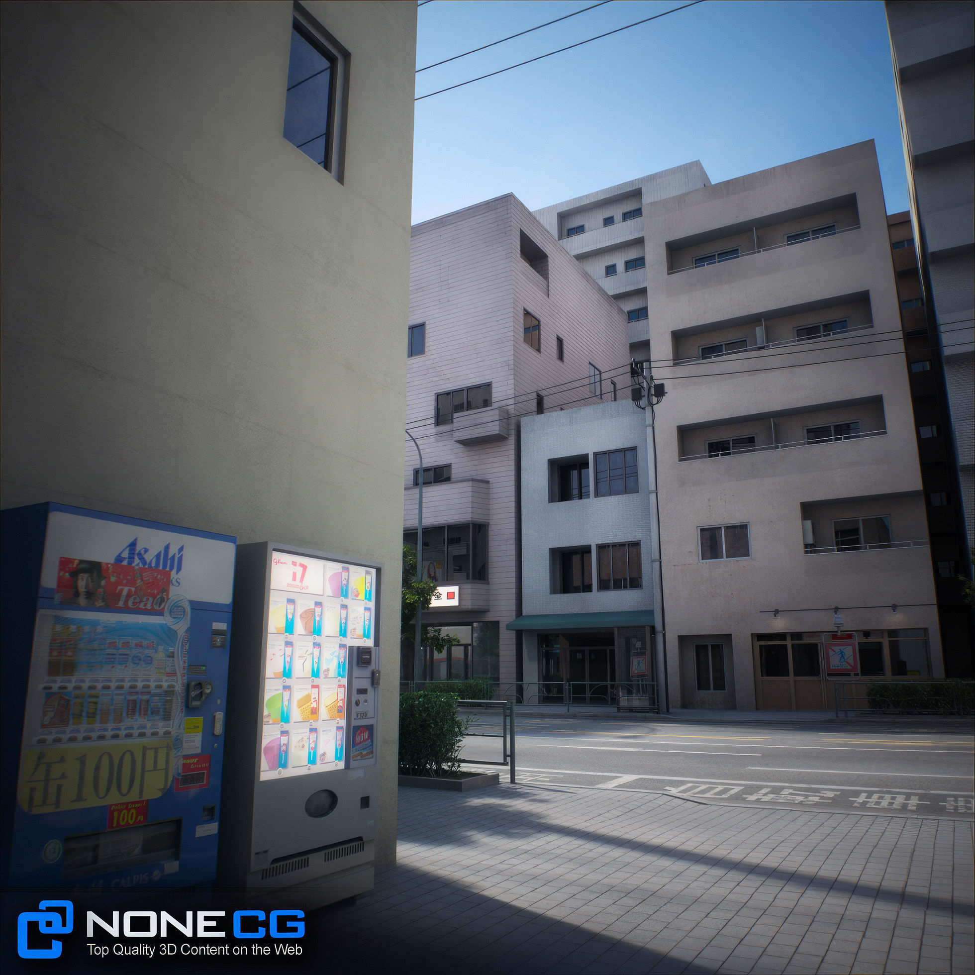 Japan - 8 blocks - 34 Buildings 3D model_123