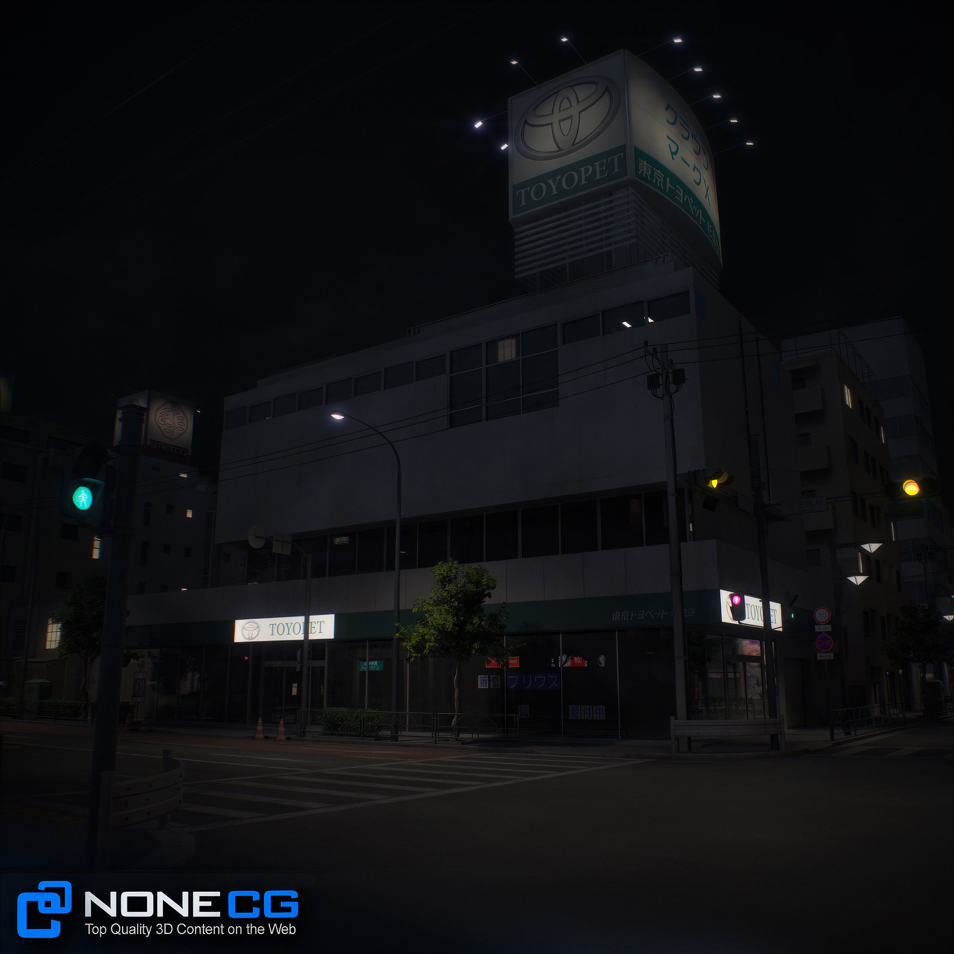 Japan - 8 blocks - 34 Buildings 3D model_53
